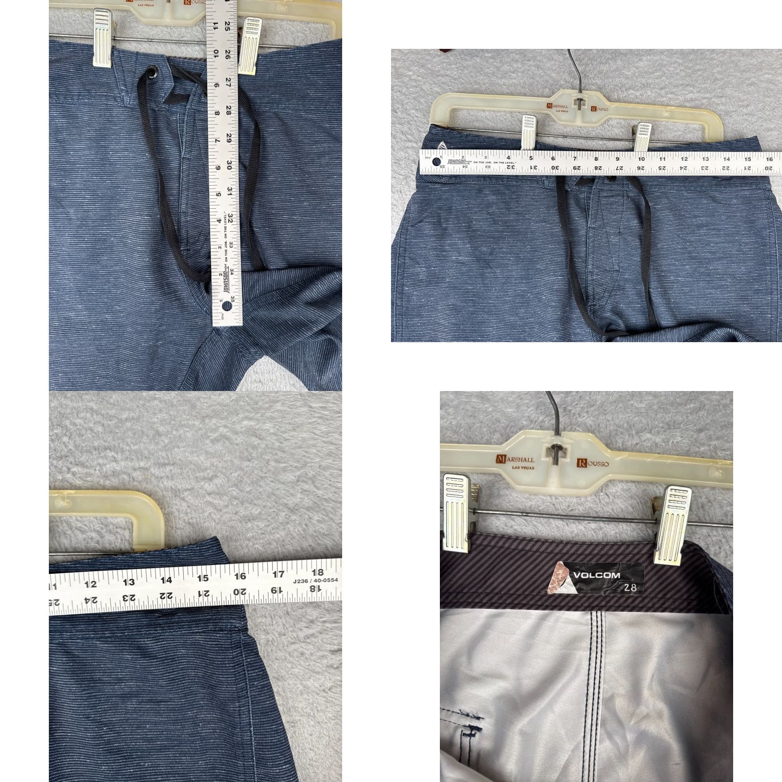 Volcom Volcom Bottom Adult 28 Blue Heather Rear Pocket Swim Trunks Surf Beach Pool 28x10 Size US 28 / EU 44 - 8 Thumbnail