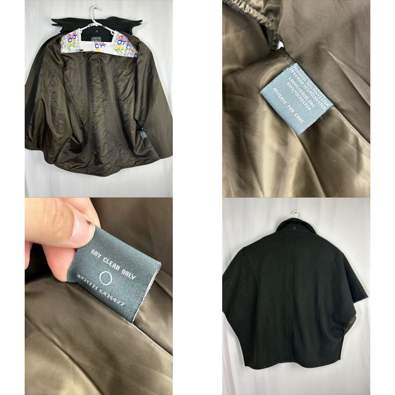 Vintage **Womens Medium Green I. Spiewak & Sons Wool Zip Cape** User: **Green Womens Medium I. Spiewak & Sons Wool Zip Cape** Size M / US 6-8 / IT 42-44 - 10 Thumbnail