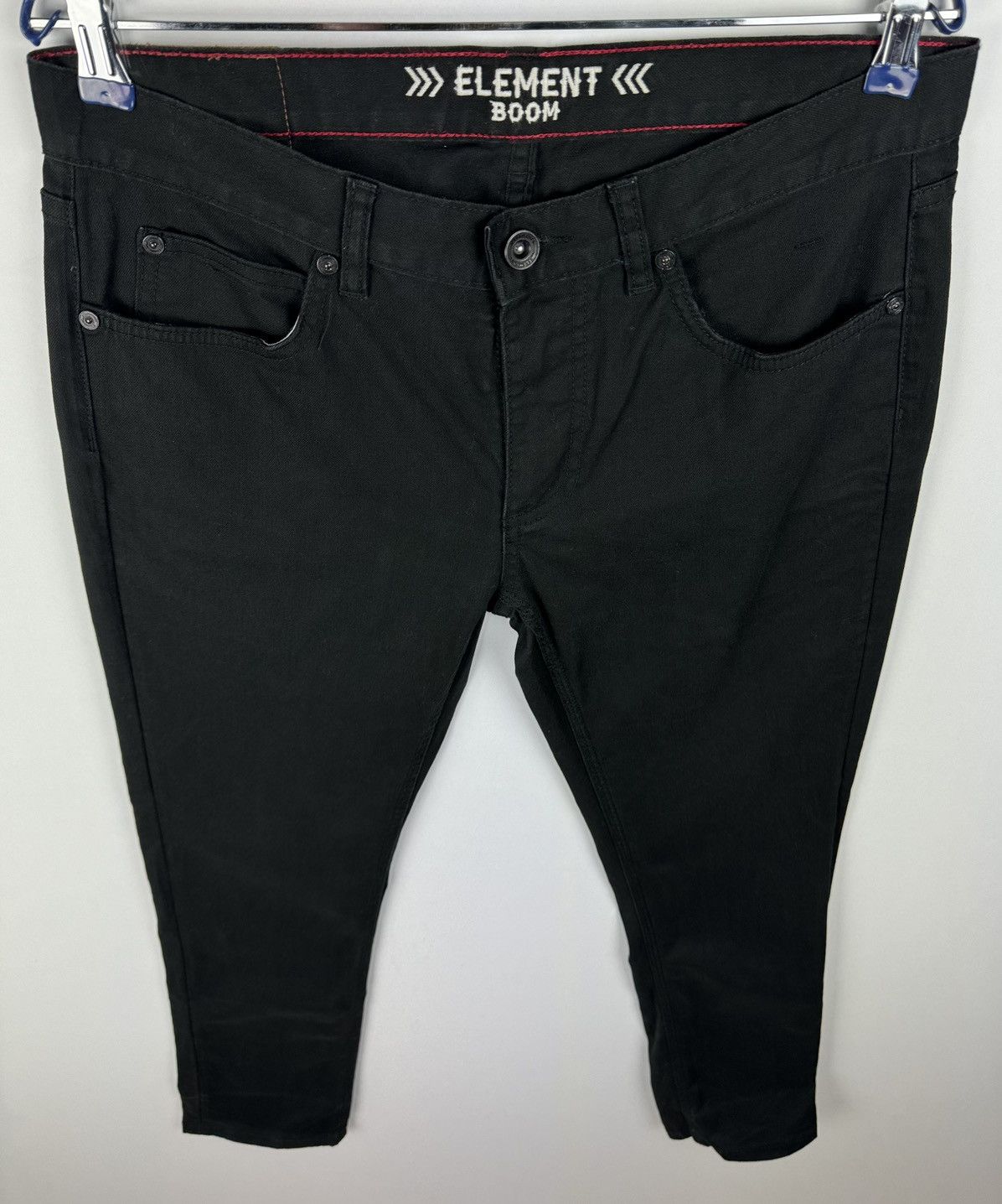 Element Element 33x32 Boom Black Slim Fit Denim Skate Pants Size US 33 - 3 Thumbnail