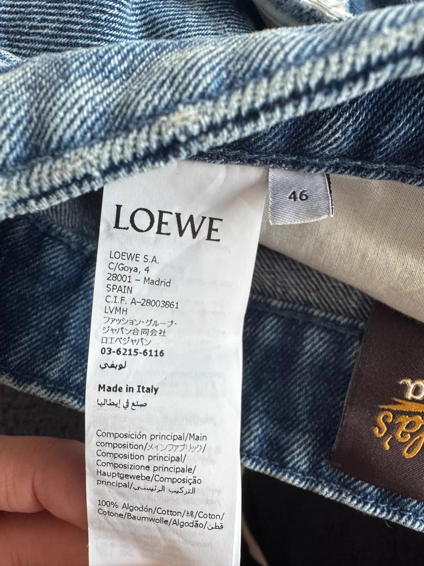 Loewe LOEWE SS25 Distressed Straight Denim Pants Men's Size US 30 / EU 46 - 4 Thumbnail