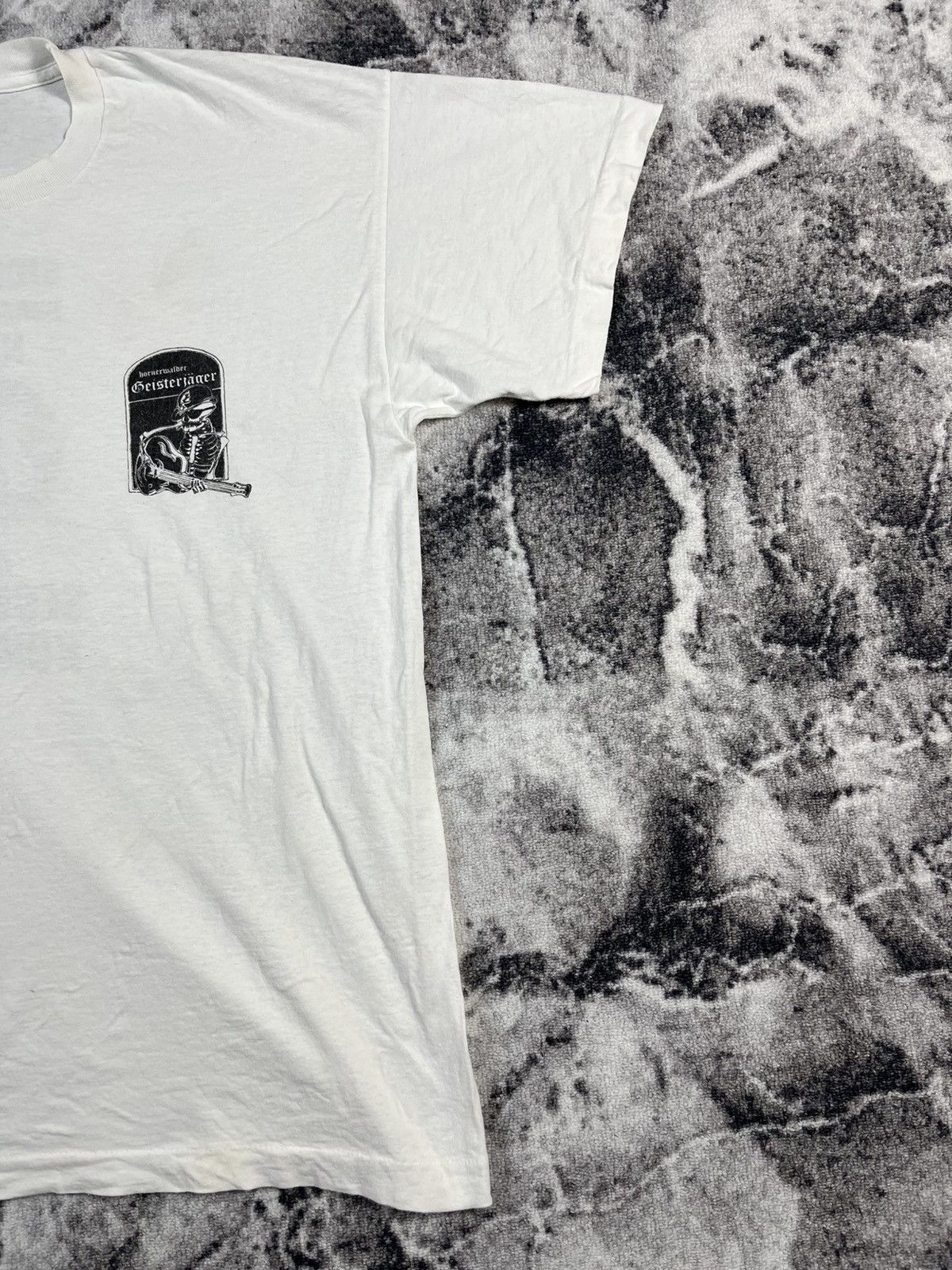 Other Vintage German Security Concert Tee Dirty White Size US XL / EU 56 / 4 - 4 Thumbnail