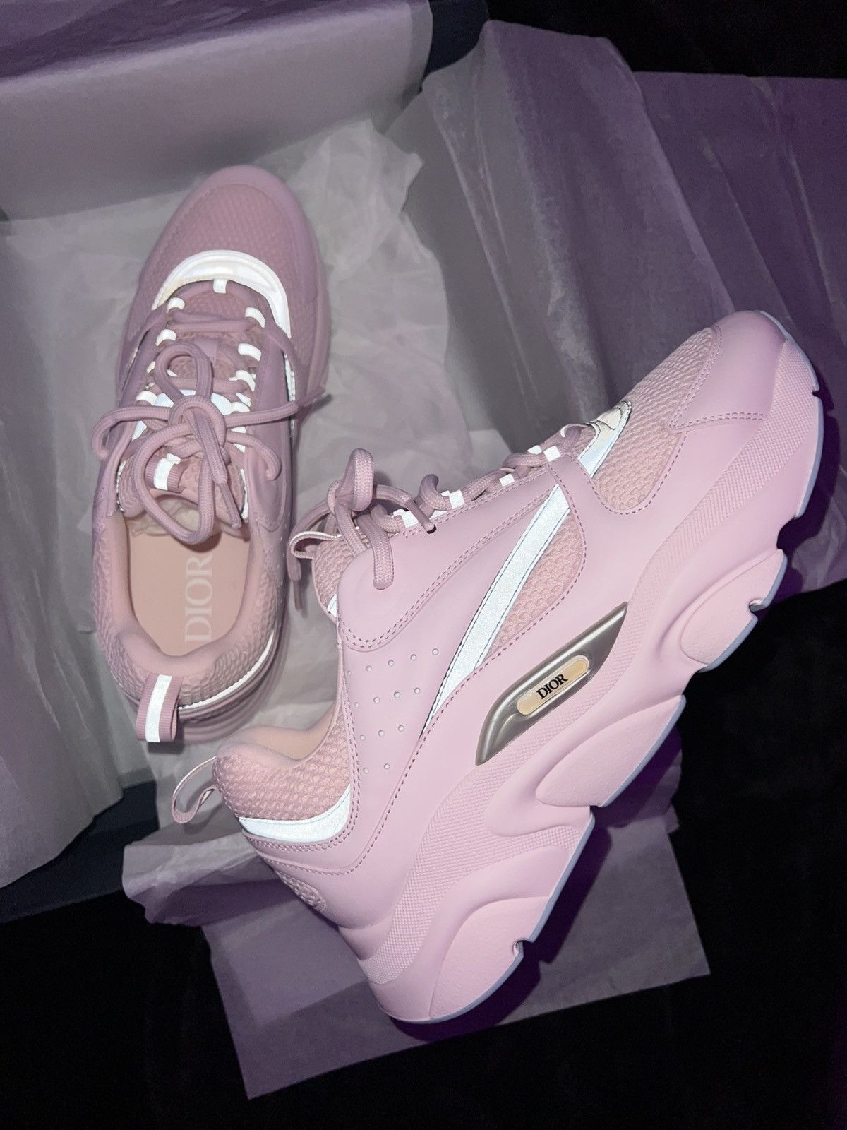 Dior Christian Dior b22 “pink” Size US 12 / EU 45 - 2 Thumbnail