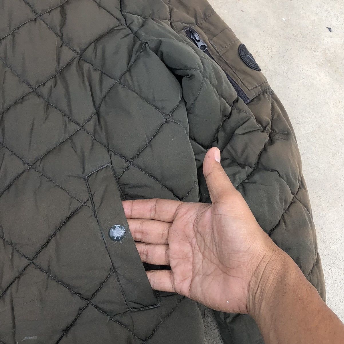 Guess Vintage Guess Est.1981 Sun Faded Quilted Bomber Jacket Size US M / EU 48-50 / 2 - 5 Thumbnail