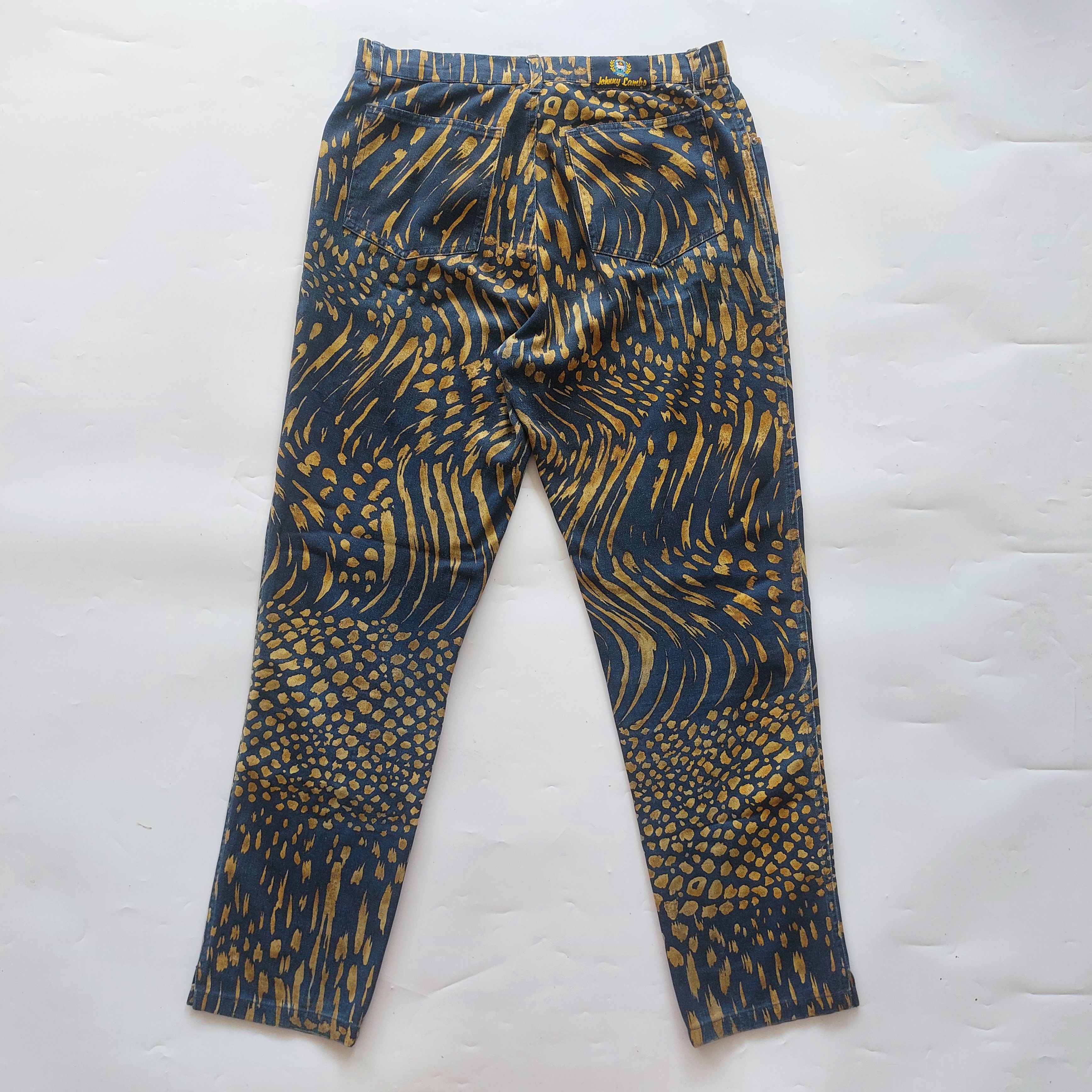 Japanese Brand Full Print Johnny Lambs Pants Size US 30 / EU 46 - 2 Thumbnail