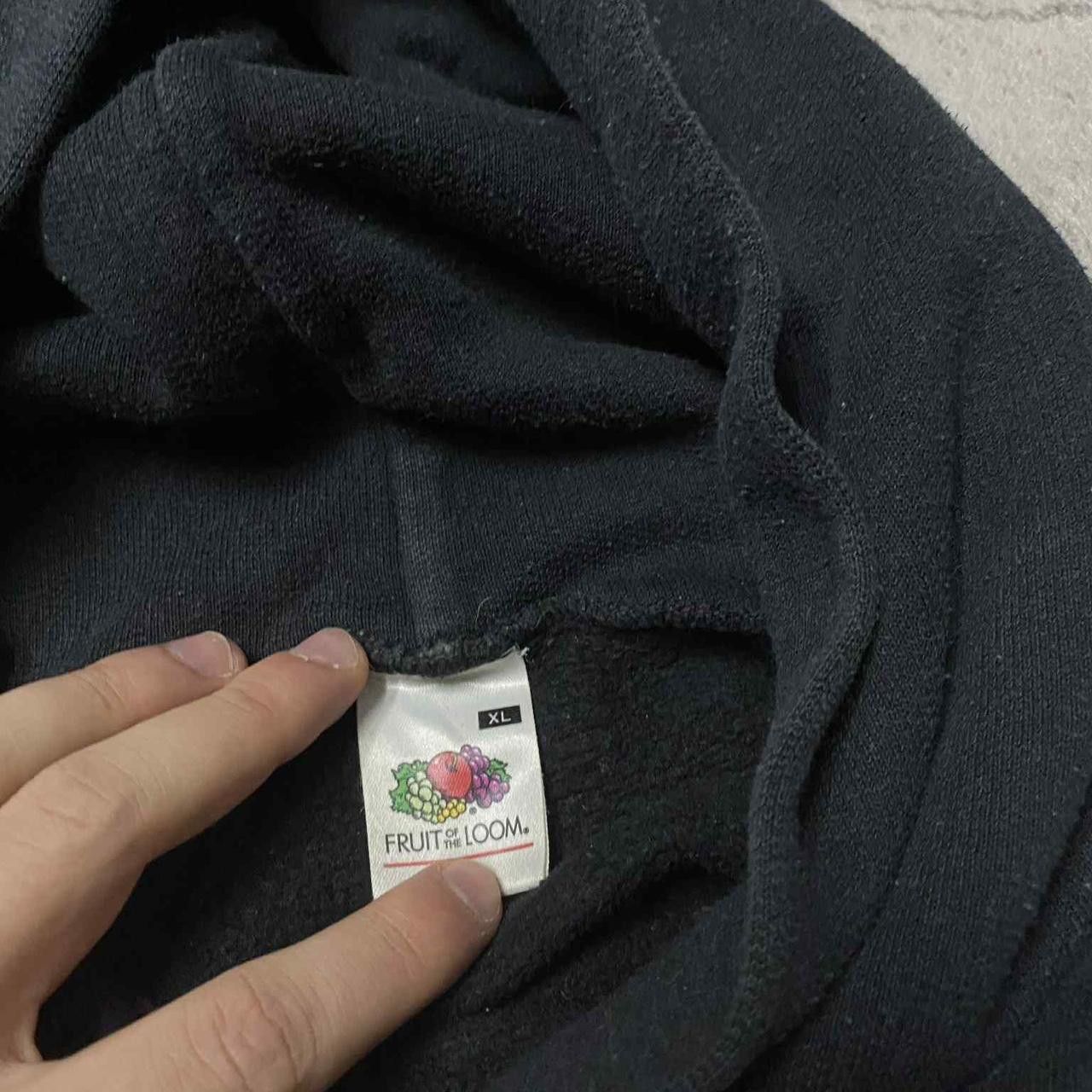 Fruit Of The Loom Black and white Last Mile hoodie Size US XL / EU 56 / 4 - 3 Thumbnail