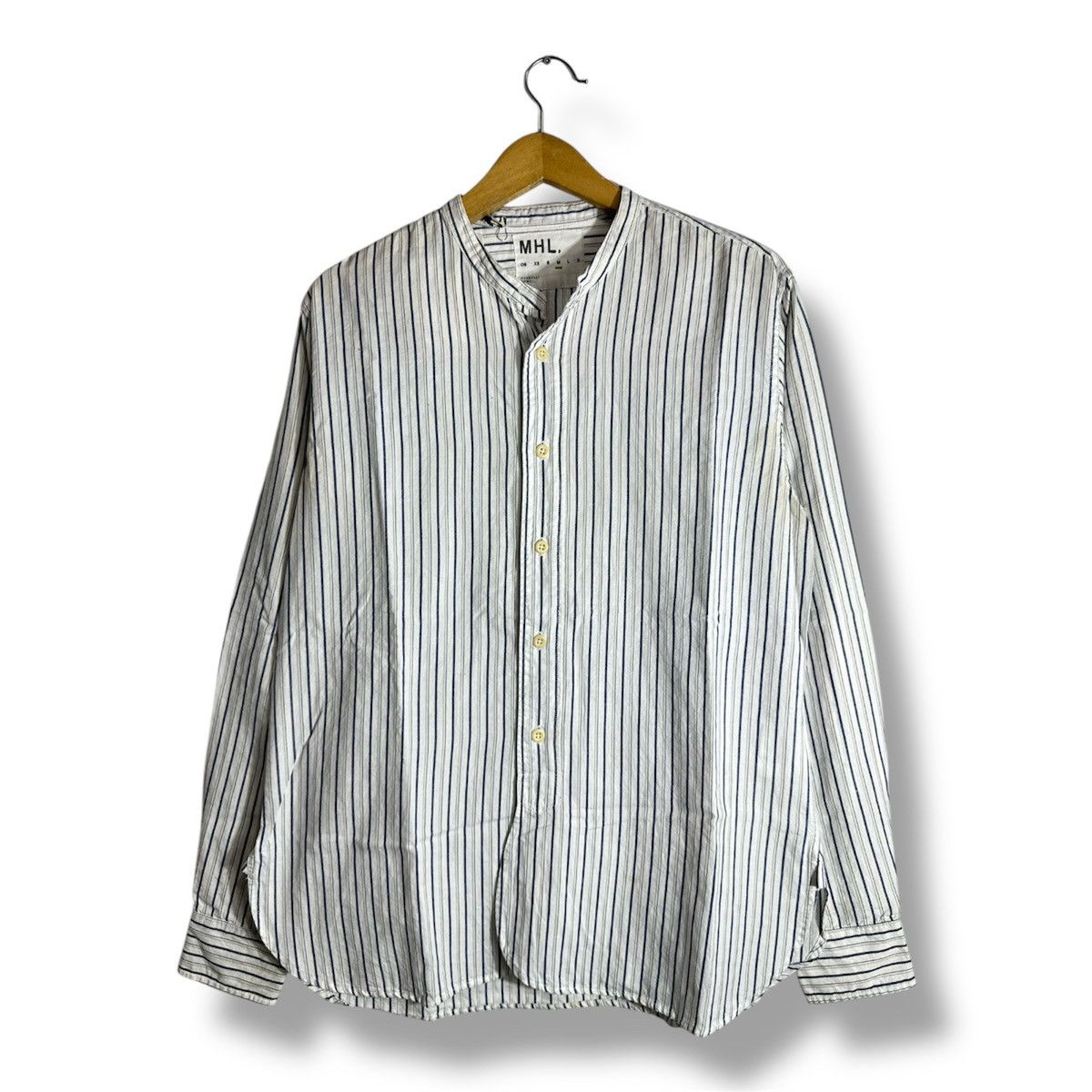 Margaret Howell MARGARET HOWELL MHL Shirt Button Up Striped BNWT Size US L / EU 52-54 / 3 - 1 Thumbnail