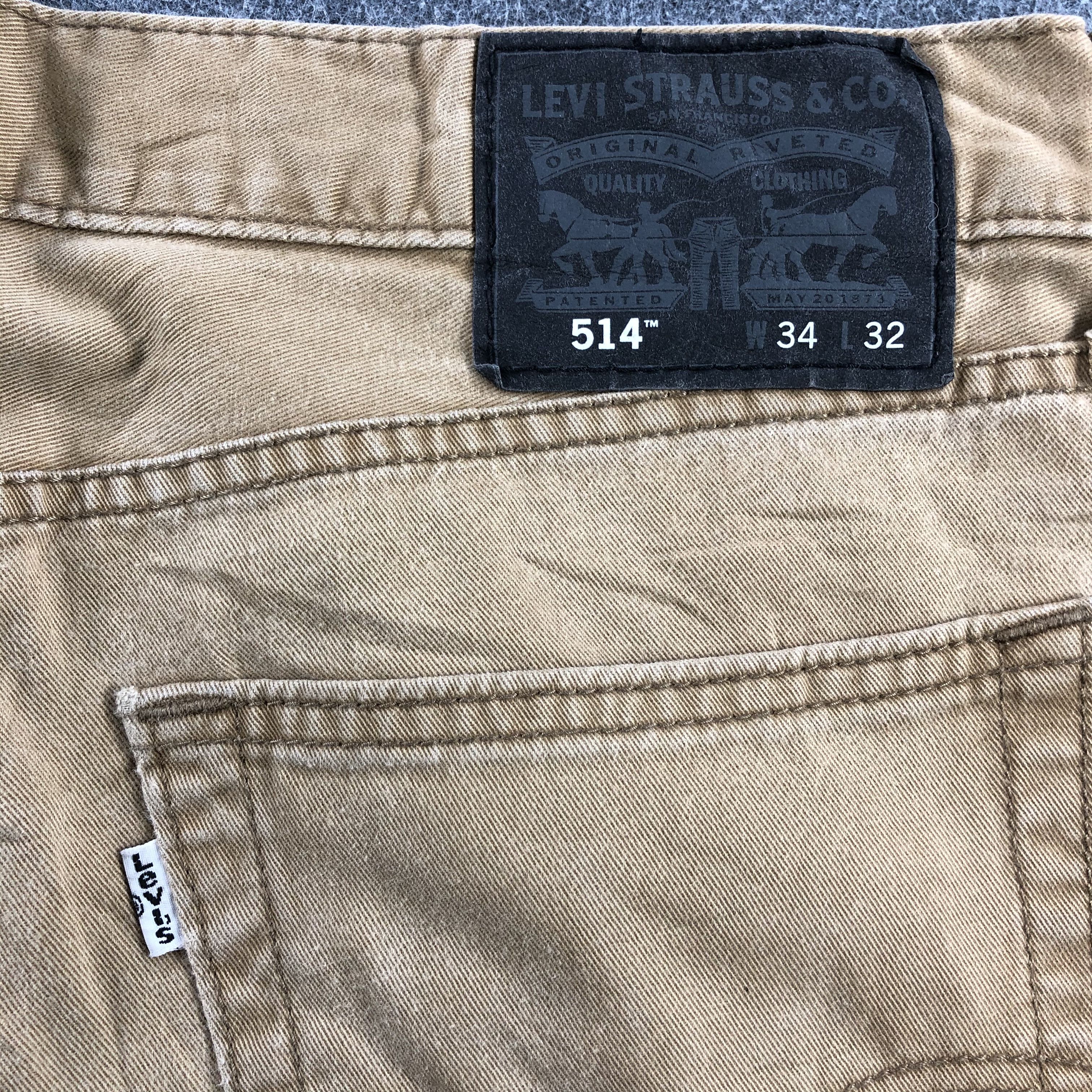 Levi's Vintage Brown Levis 514 Jeans-J936 Size US 35 - 5 Thumbnail