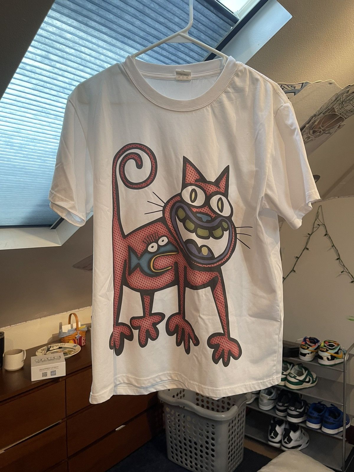 Band Tees × Vintage Art Shirt White Tee XL trendy tees Size US XL / EU 56 / 4 - 1 Thumbnail