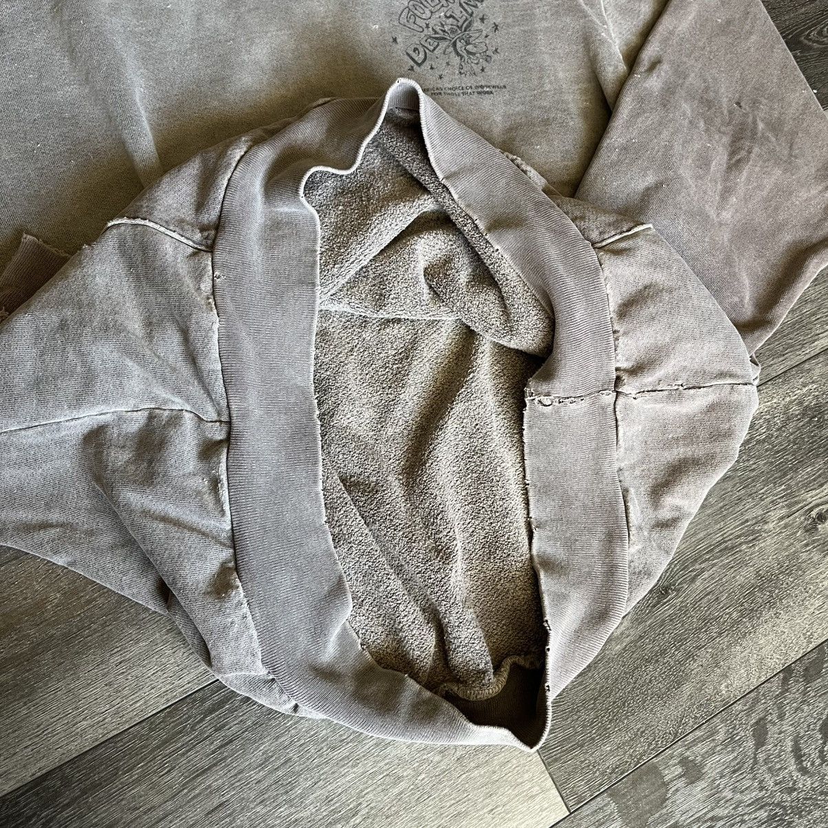 Kentucky Boy Tyler Kentucky Boy Tyler KBT Folk Denim Distressed Washed Hoodie Size US XL / EU 56 / 4 - 9 Thumbnail