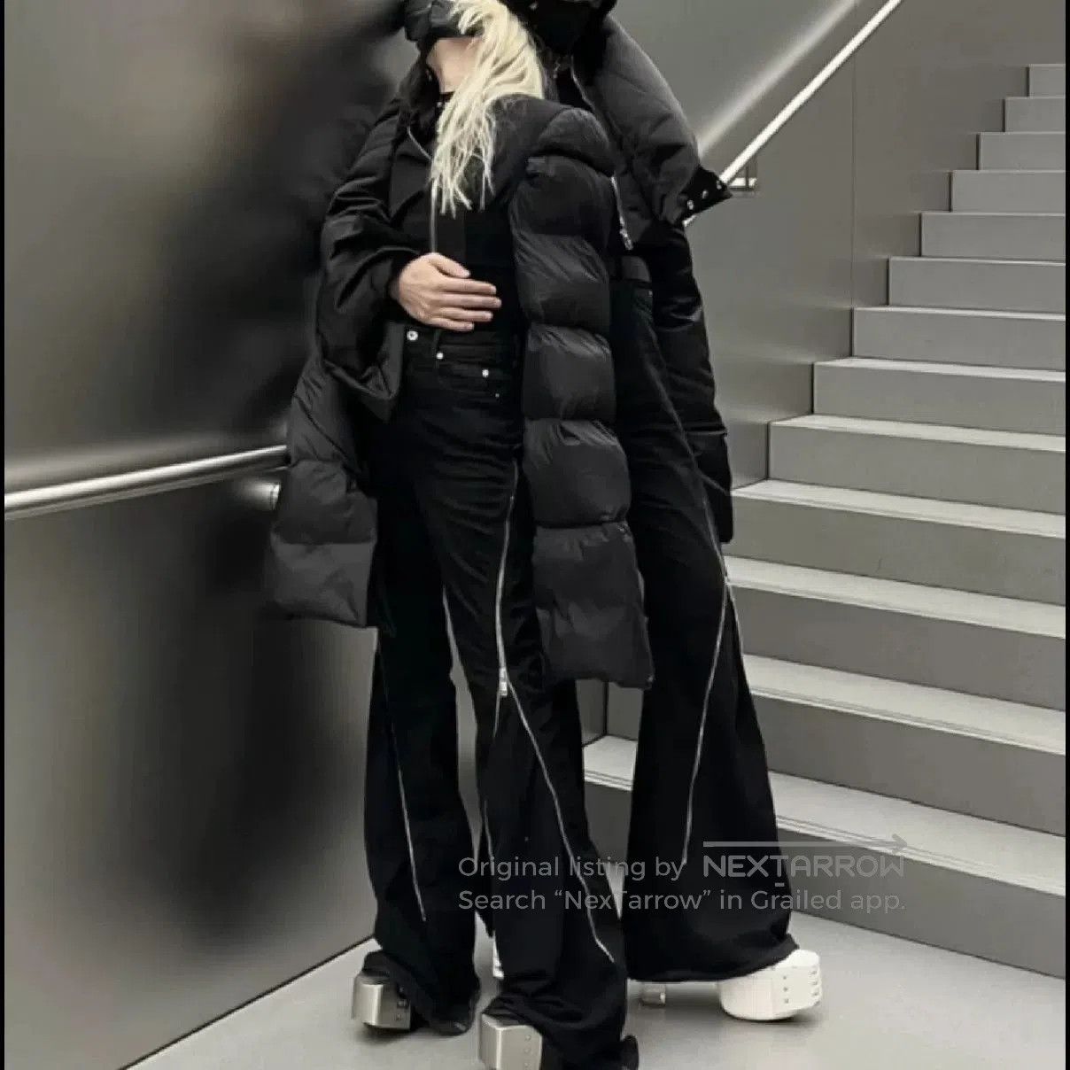 Rick Owens Rick Owens Black Zip Flare Jeans. Size US 29 - 9 Thumbnail