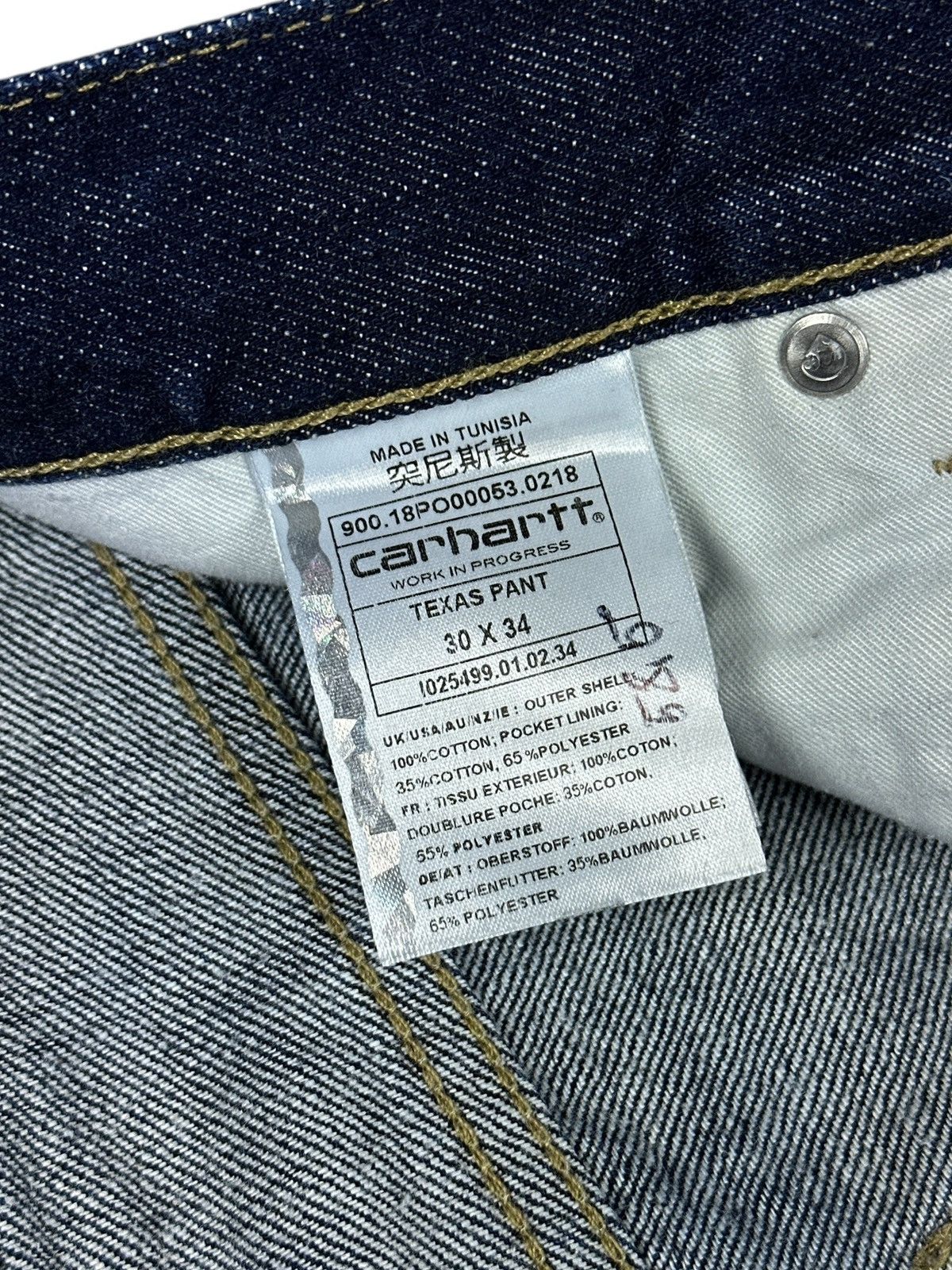 Carhartt Wip Carhartt WIP Texas Pant Blue Denim Jeans Men’s Size W30 L34 Size US 30 / EU 46 - 11 Thumbnail