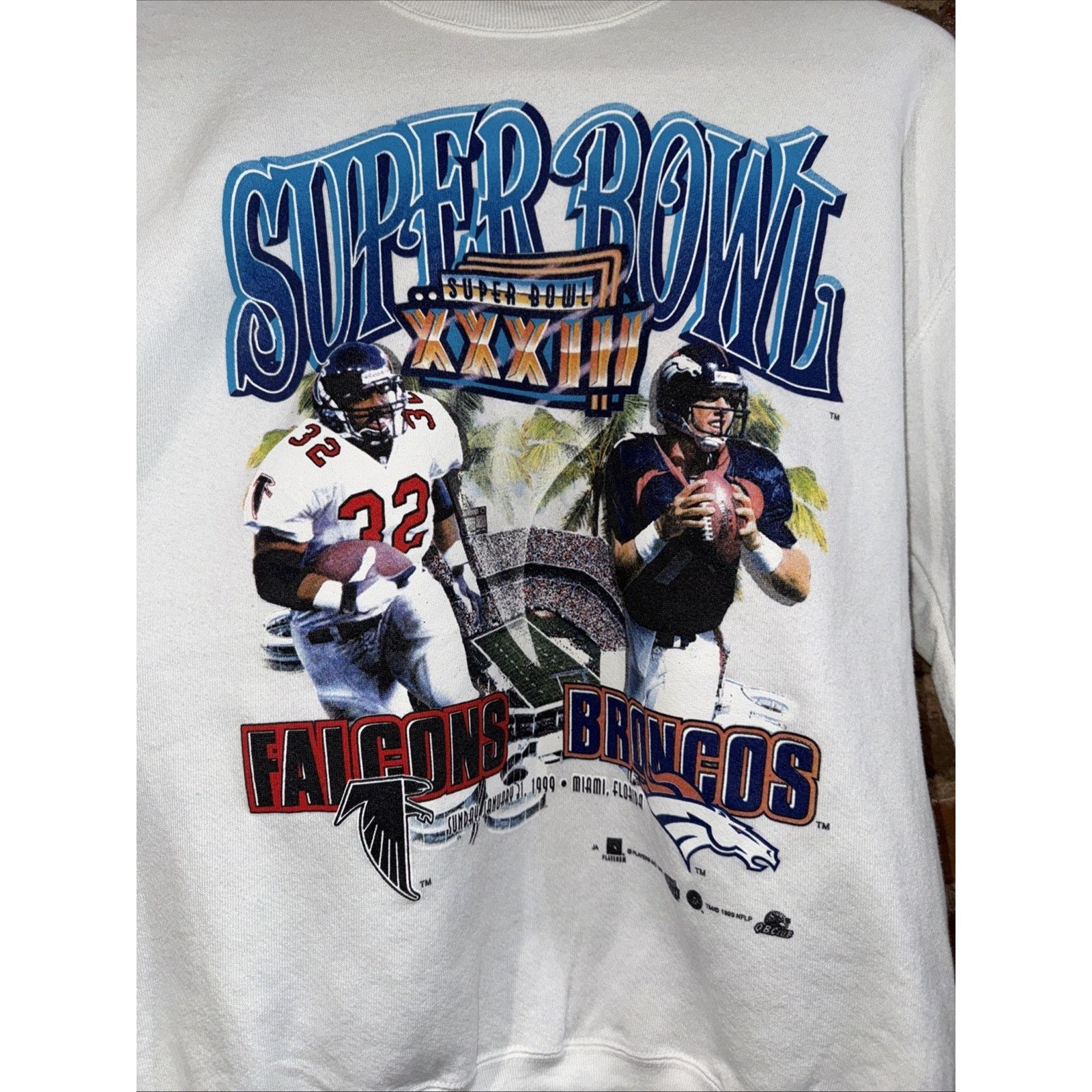 Fruit Of The Loom Fruit of the Loom 1999 Super Bowl Sweatshirt Sz L Falcons Size US L / EU 52-54 / 3 - 2 Thumbnail
