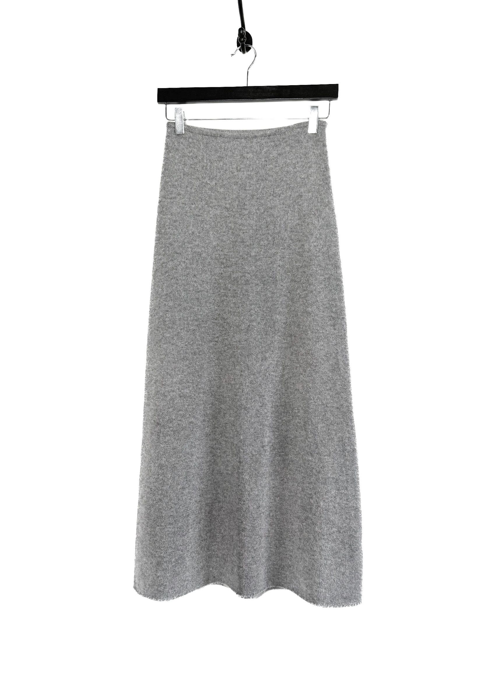 image of Toteme Totême Grey Cashmere Knit Skirt, Women's (Size 26)