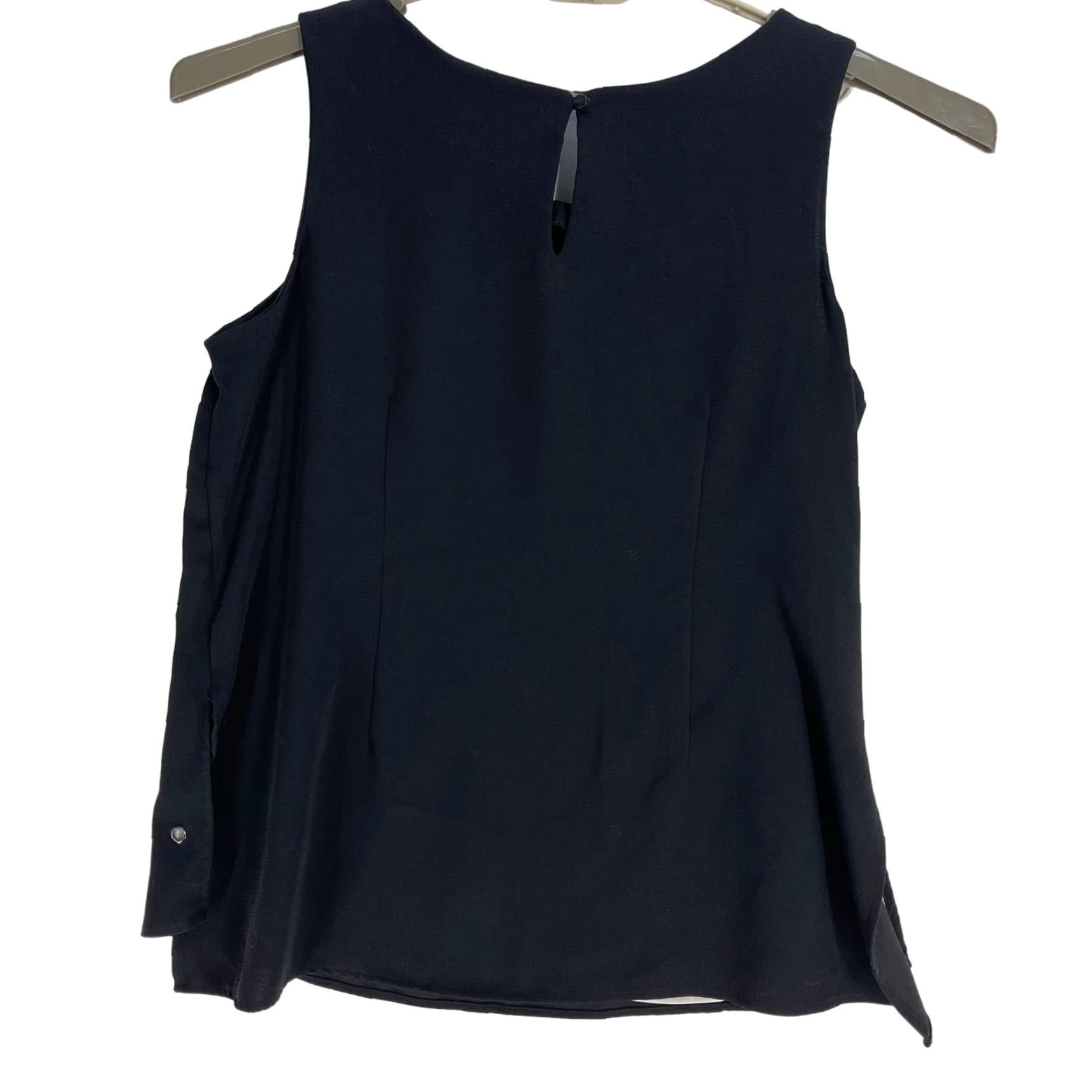 Worthington Worthington Blouse 1X Black Sleeveless Tank Office Chic Minimalist Stud Detail Size XL / US 12-14 / IT 48-50 - 3 Thumbnail