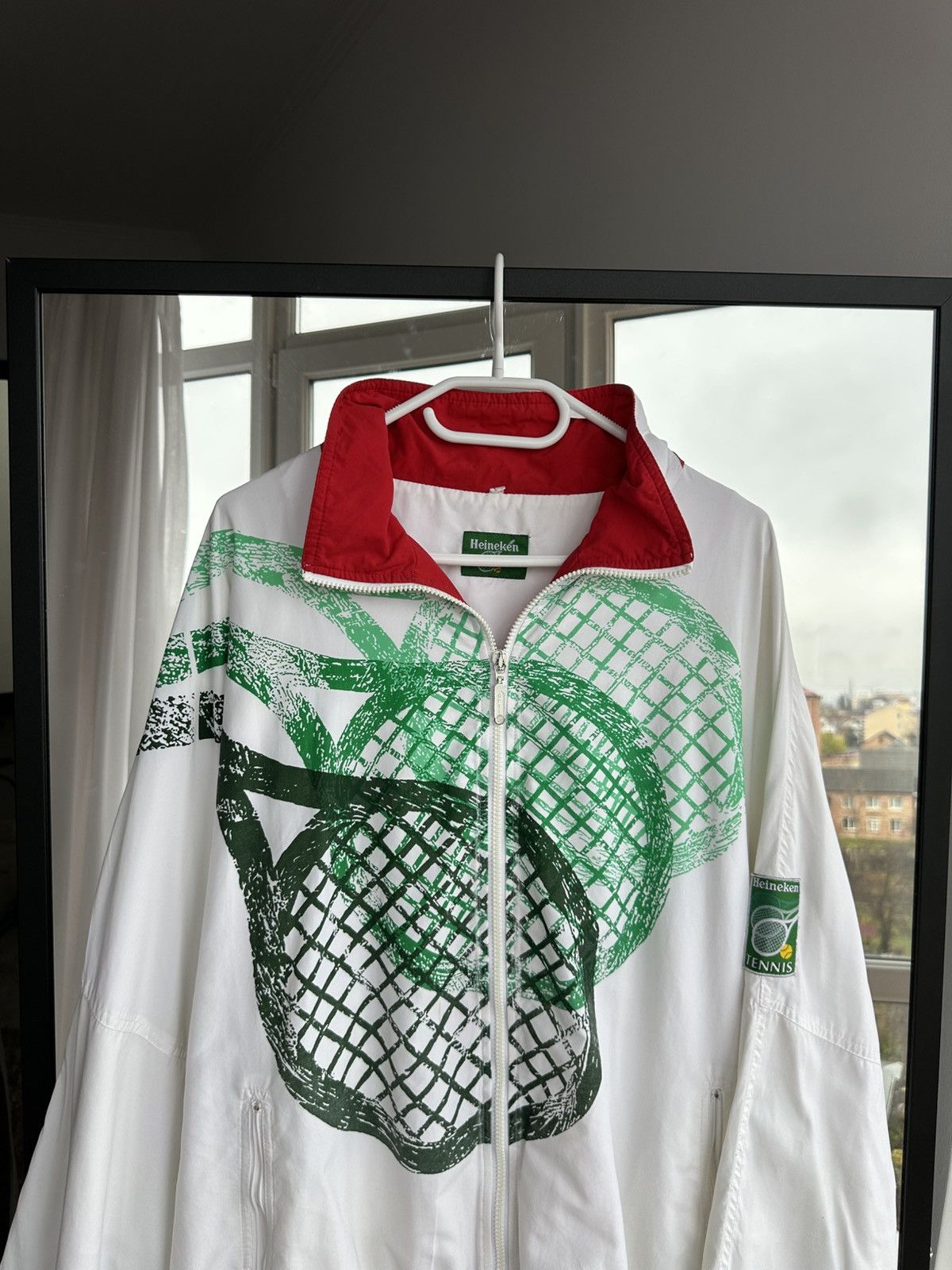Heineken Vintage Heineken Tennis Windbreaker Limited Jacket 1990s Size US L / EU 52-54 / 3 - 4 Thumbnail