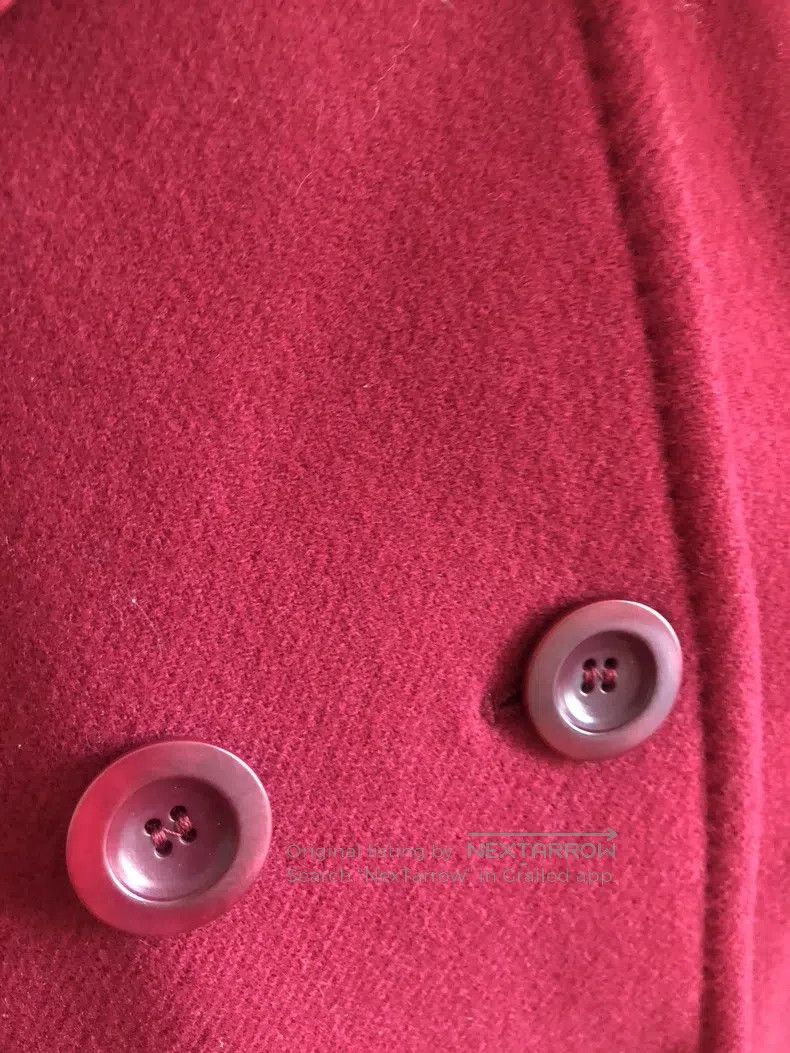 Max Mara Max Mara Red Wool Coat Size XXS / US 00 / IT 34 - 7 Thumbnail