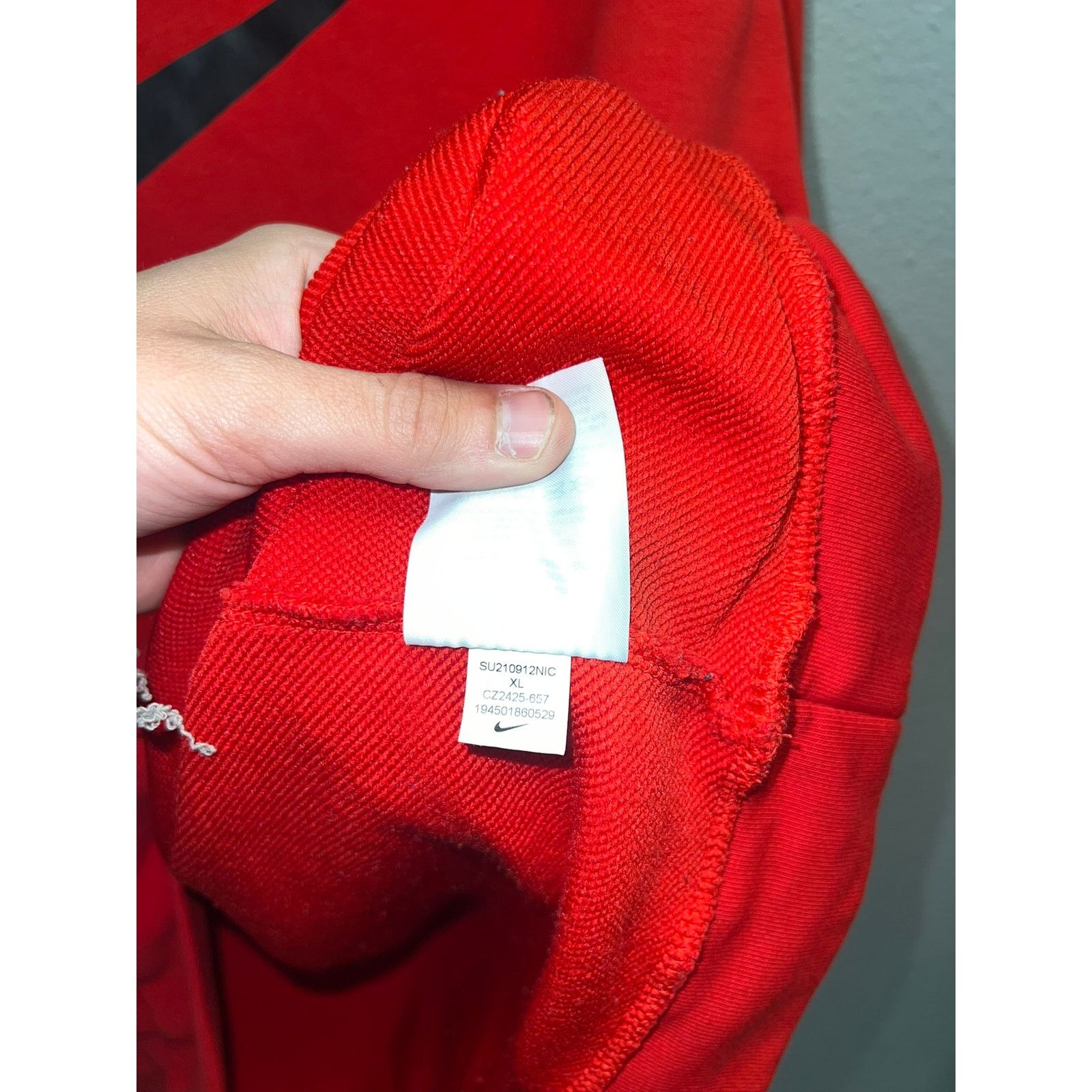 Vintage Nike Dri Fit Training Hoodie Pullover Red Dri-Fit Mens XL Size US XL / EU 56 / 4 - 5 Thumbnail