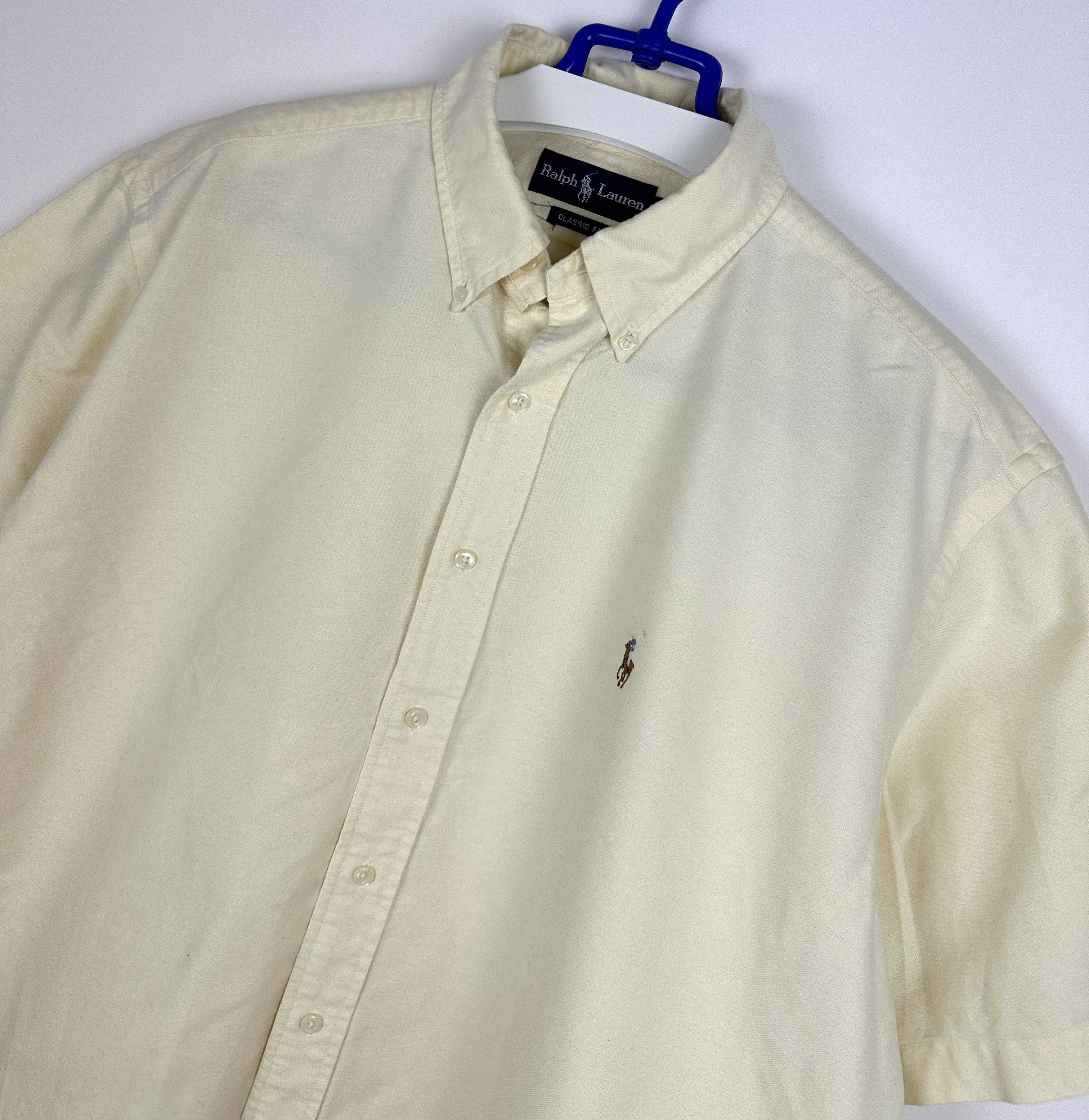 Ralph Lauren Polo Ralph Lauren Oxford Yellow Summer Vacation Shirt Size US XXL / EU 58 / 5 - 2 Thumbnail