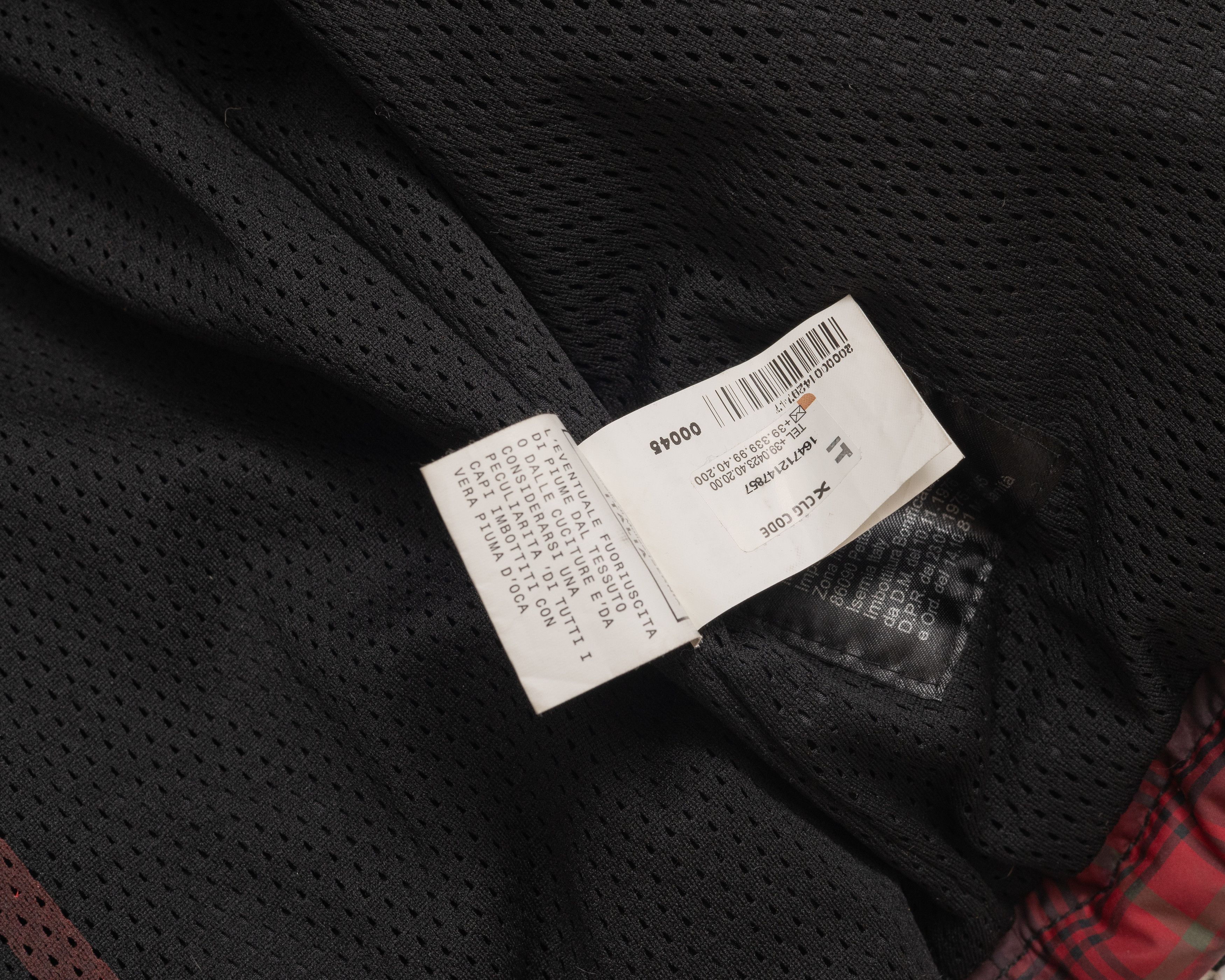 John Galliano GALLIANO 2000s Plaid Checkered Red & Dark Down Puffer Jacket Size US M / EU 48-50 / 2 - 11 Thumbnail