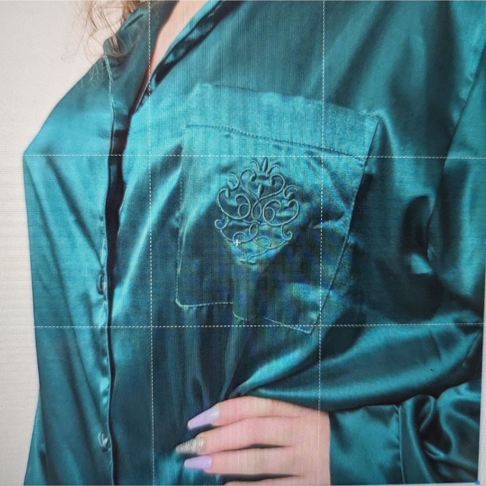 Victoria's Secret Vintage Victoria's Secret Silky Hunter Green Sleep Shirt Size ONE SIZE - 4 Thumbnail
