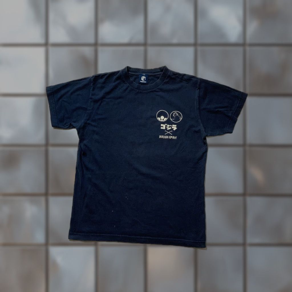ESPIRIT VINTAGE Hikeshi Spirit Godzilla Kanazawa Castle Kenjyotei T-Shirt Navy Blue S/S Medium Mens Size US M / EU 48-50 / 2 - 1 Thumbnail