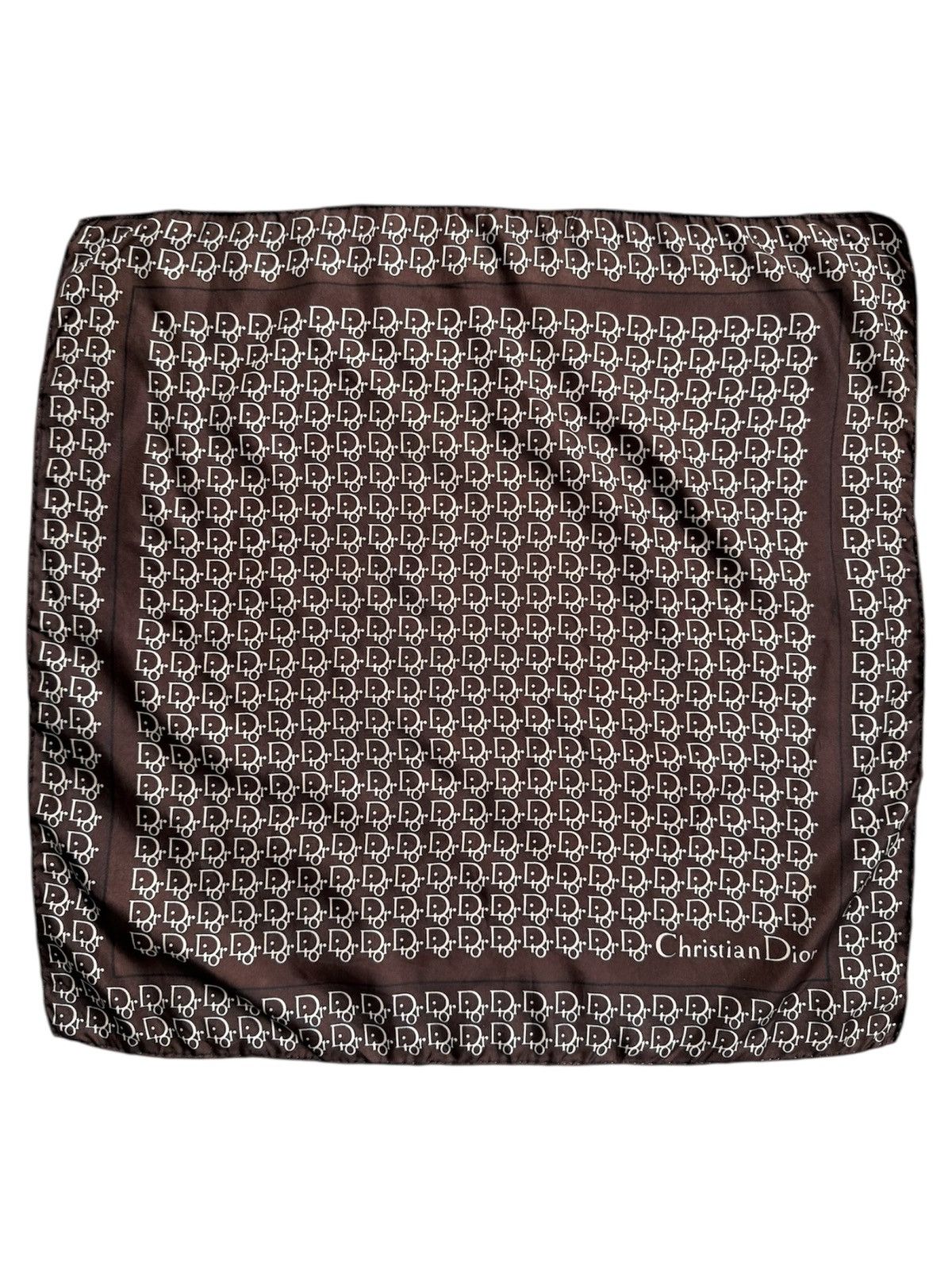 Dior Christian Dior Fullprint Logo Silk Bandana / Handkerchief Size ONE SIZE - 1 Thumbnail