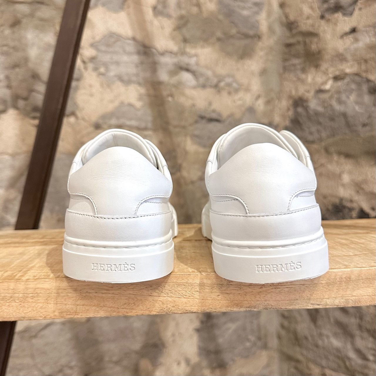 Hermes Hermès White Leather Femme Day Kelly Accent Sneakers Size US 6 / IT 36 - 6 Thumbnail