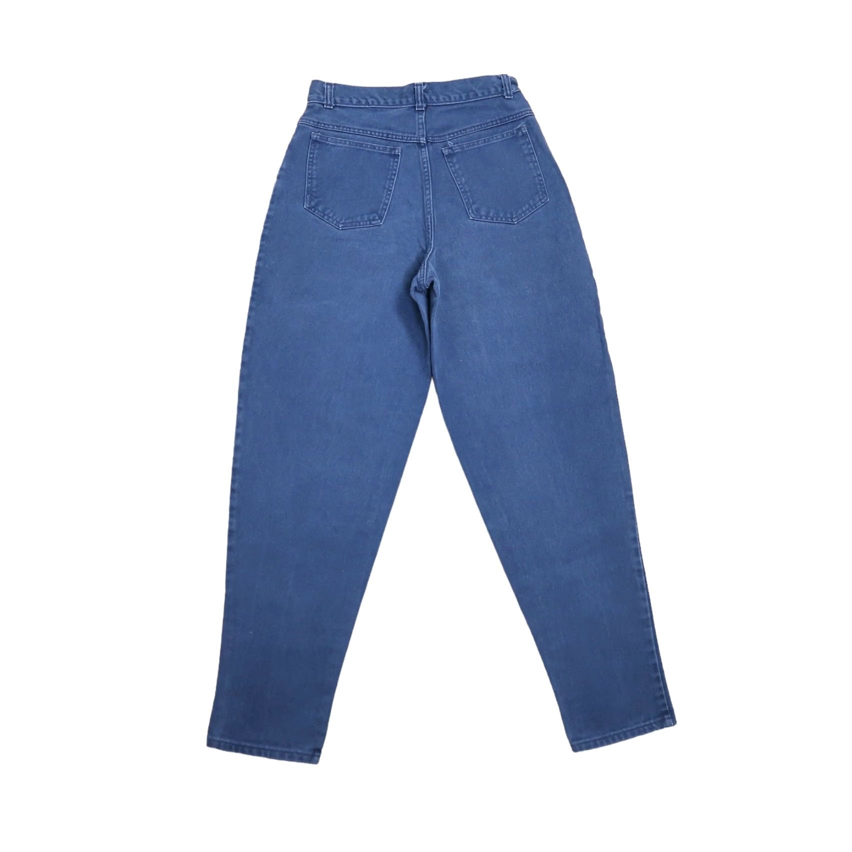 Vintage VINTAGE Paris Sport Club Jeans Navy Blue High Rise Balloon Leg Mom 27" Waist 10 100% Cotton Women Size 32" / US 10 / IT 46 - 3 Thumbnail