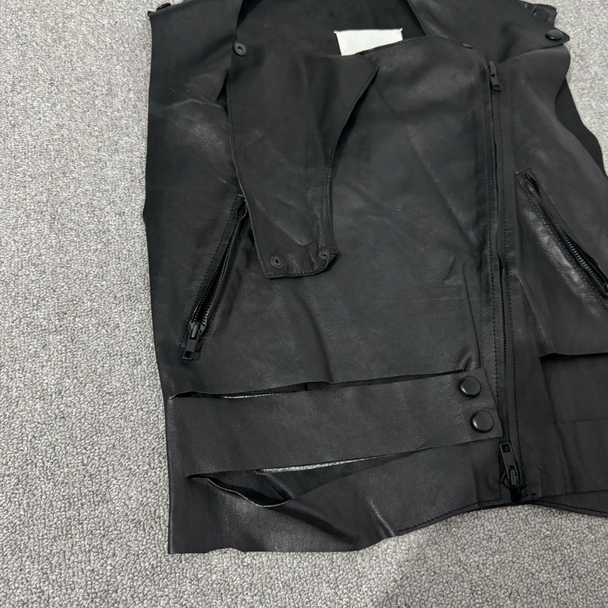 Maison Margiela Maison Margiela - Blank Tag - Reassembled Black Leather Size XS / US 0-2 / IT 36-38 - 4 Thumbnail