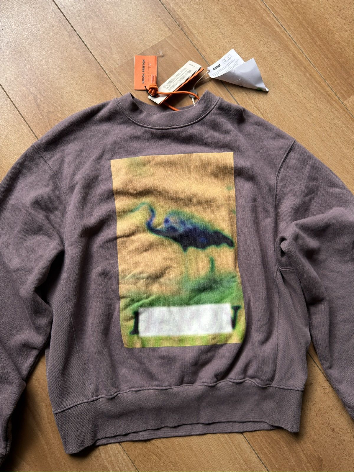 Heron Preston Heron Preston khaki sweatshirt big logo crane new Size US S / EU 44-46 / 1 - 4 Thumbnail