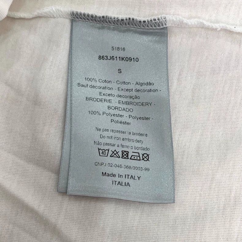 Dior Dior White Logo Print Bee Embroidery Round Neck Cotton Shor Size US S / EU 44-46 / 1 - 8 Thumbnail