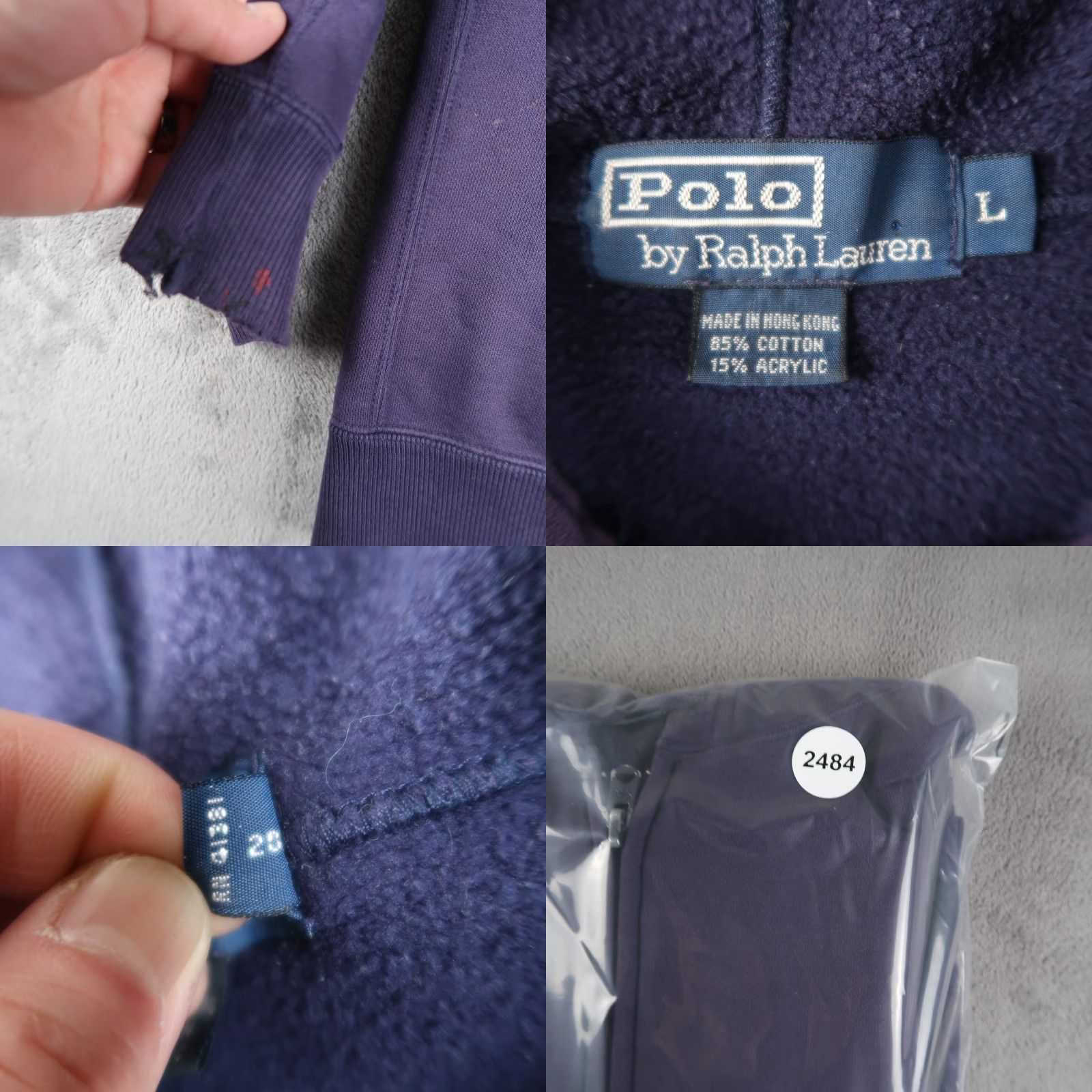 Polo Ralph Lauren VINTAGE Polo Ralph Lauren Hoodie Blue Zip Up Hooded 90s Logo Embroidered Crew Neck Men’s L Large Size Size US L / EU 52-54 / 3 - 10 Thumbnail