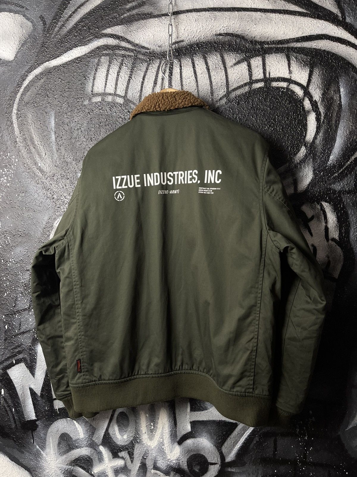 izzue Izzue X04 Army Patched Aviator Bomber Jacket Men’s Size L Size US L / EU 52-54 / 3 - 2 Thumbnail