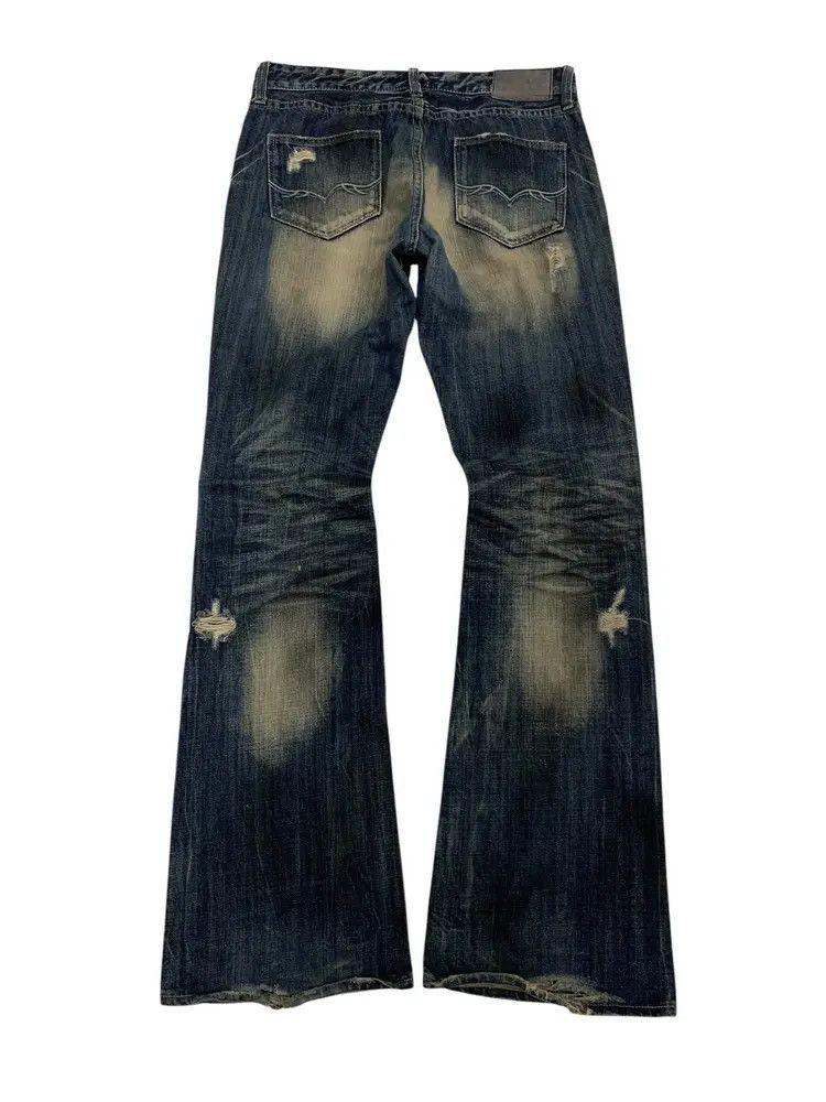 GOSTAR DE FUGA FUGA flared button fly jeans crazy disstressed ripped Size US 32 / EU 48 - 1 Thumbnail