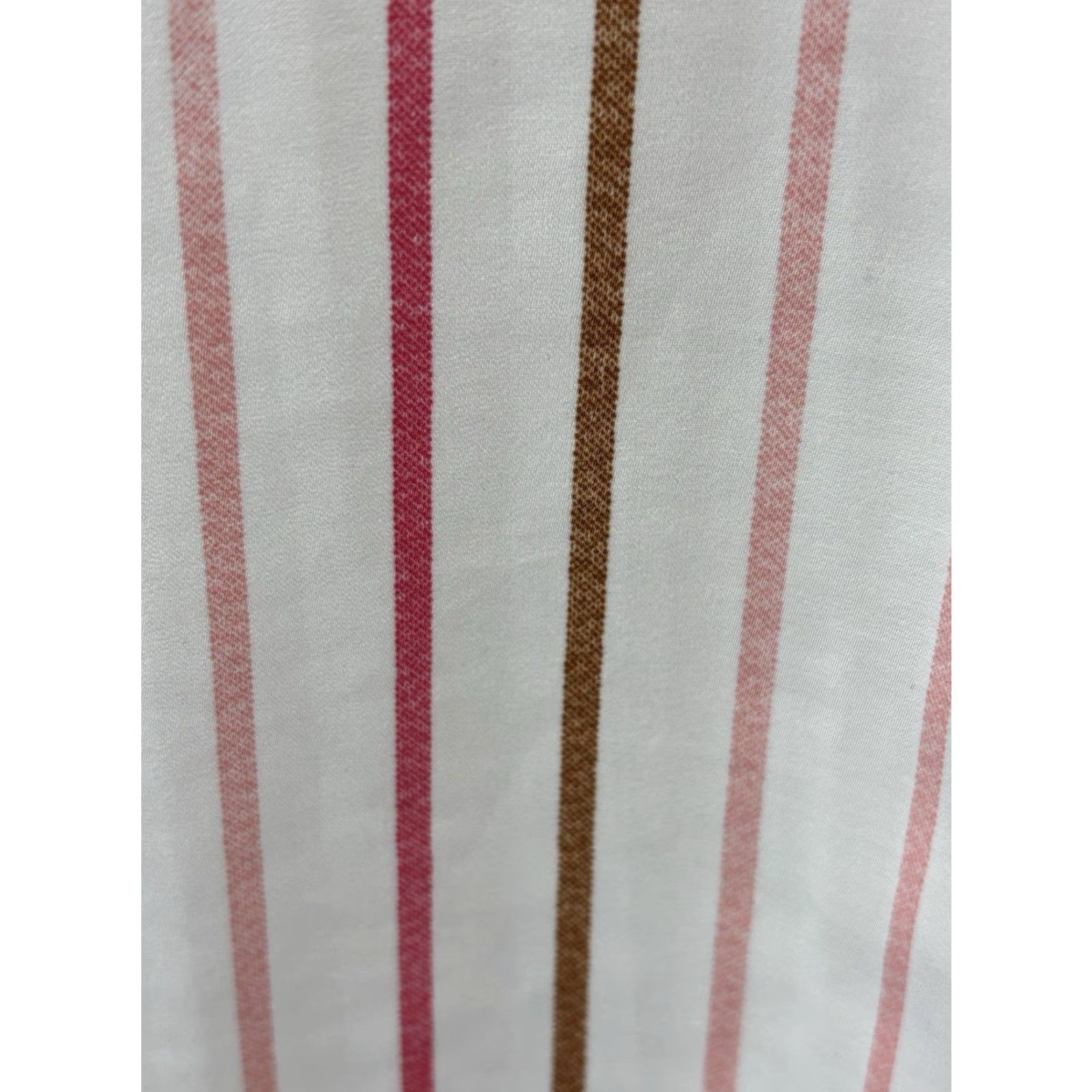 Vintage Chicos Striped Button Up Shirt Sz 1 US Medium White Pink 2 Pocket Lightweight Size M / US 6-8 / IT 42-44 - 6 Thumbnail