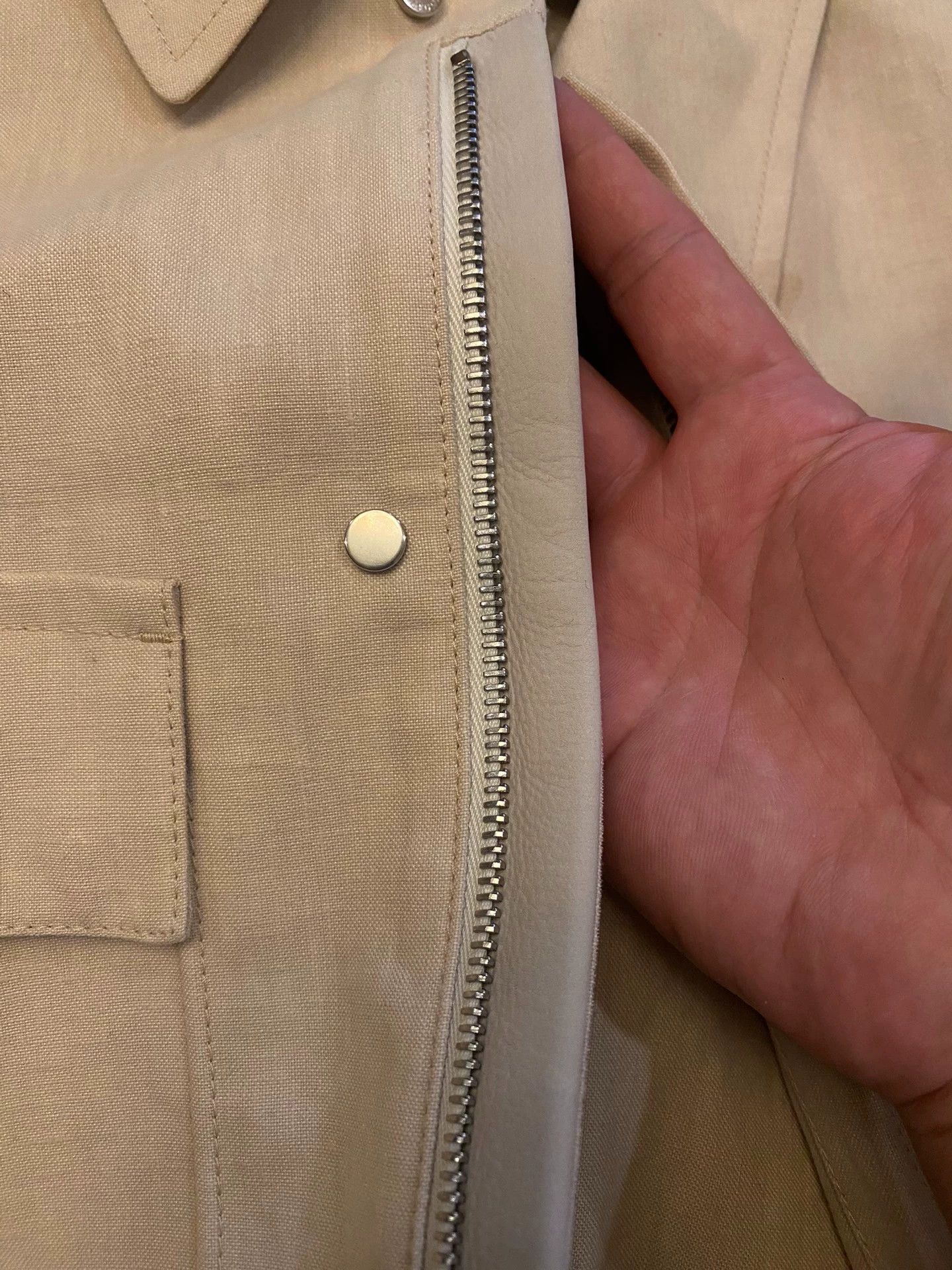 Ermenegildo Zegna Zegna New Logo Traveler 100% Linen 4-Pocket Jacket Size US M / EU 48-50 / 2 - 5 Thumbnail
