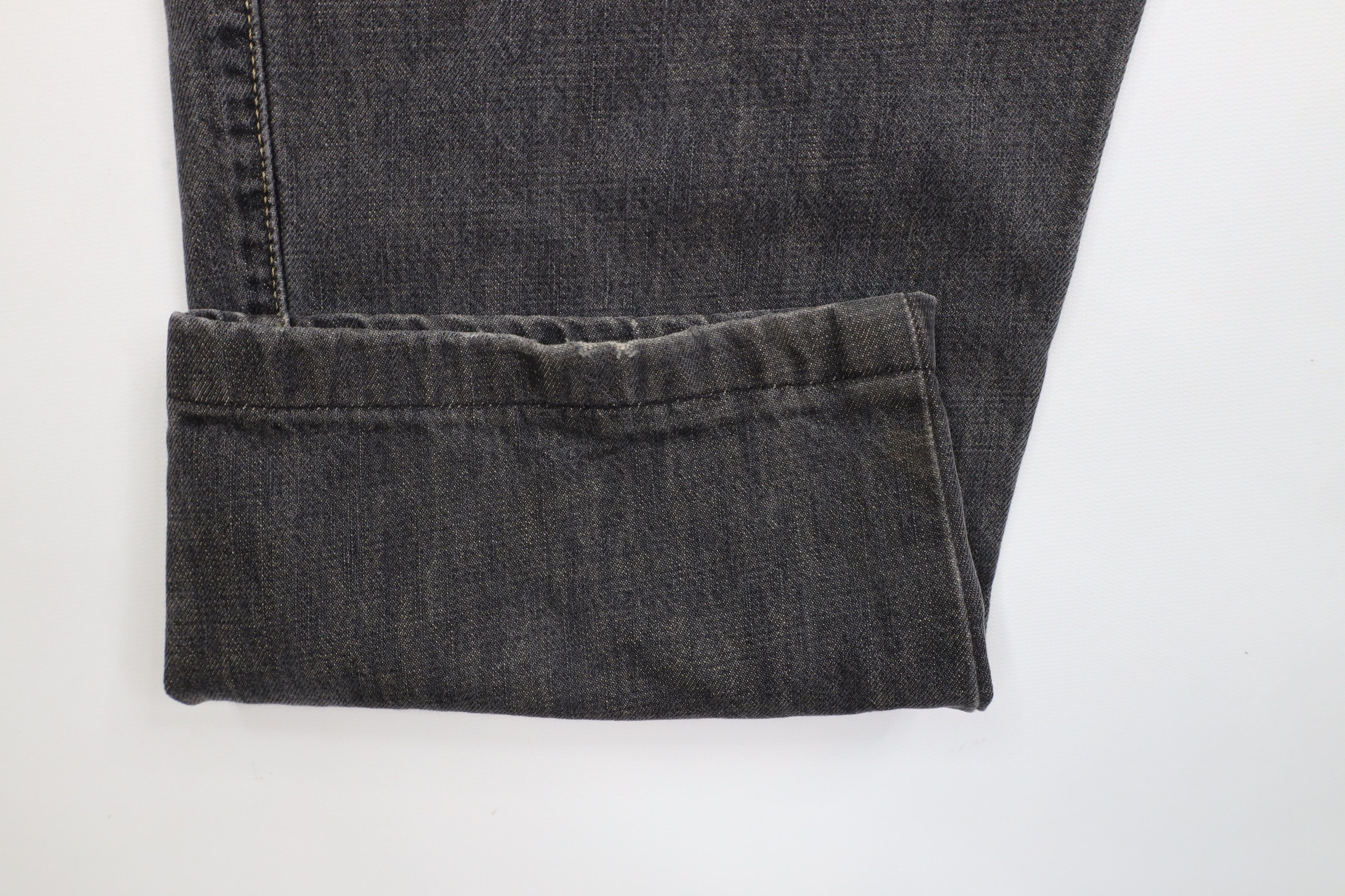 Ermenegildo Zegna × Vintage Vintage Ermenegildo Zegna Leg Denim Jeans Black Cotton Size US 38 / EU 54 - 6 Thumbnail