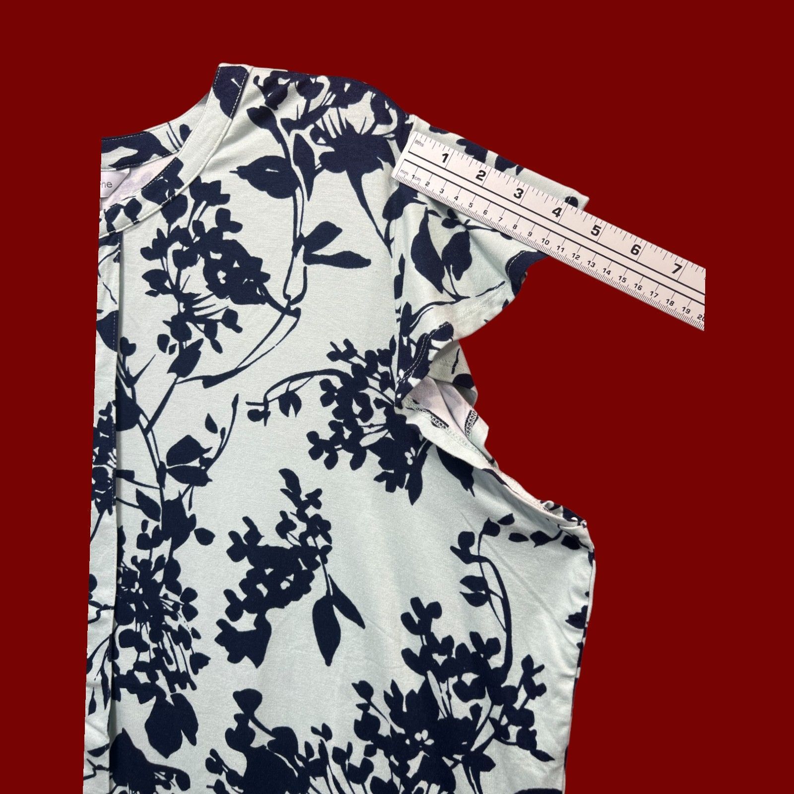 Other Liz Claiborne - Women's Keyhole Neck Short Sleeve Blouse - L Size XXL / US 16-18 / IT 52-54 - 7 Thumbnail