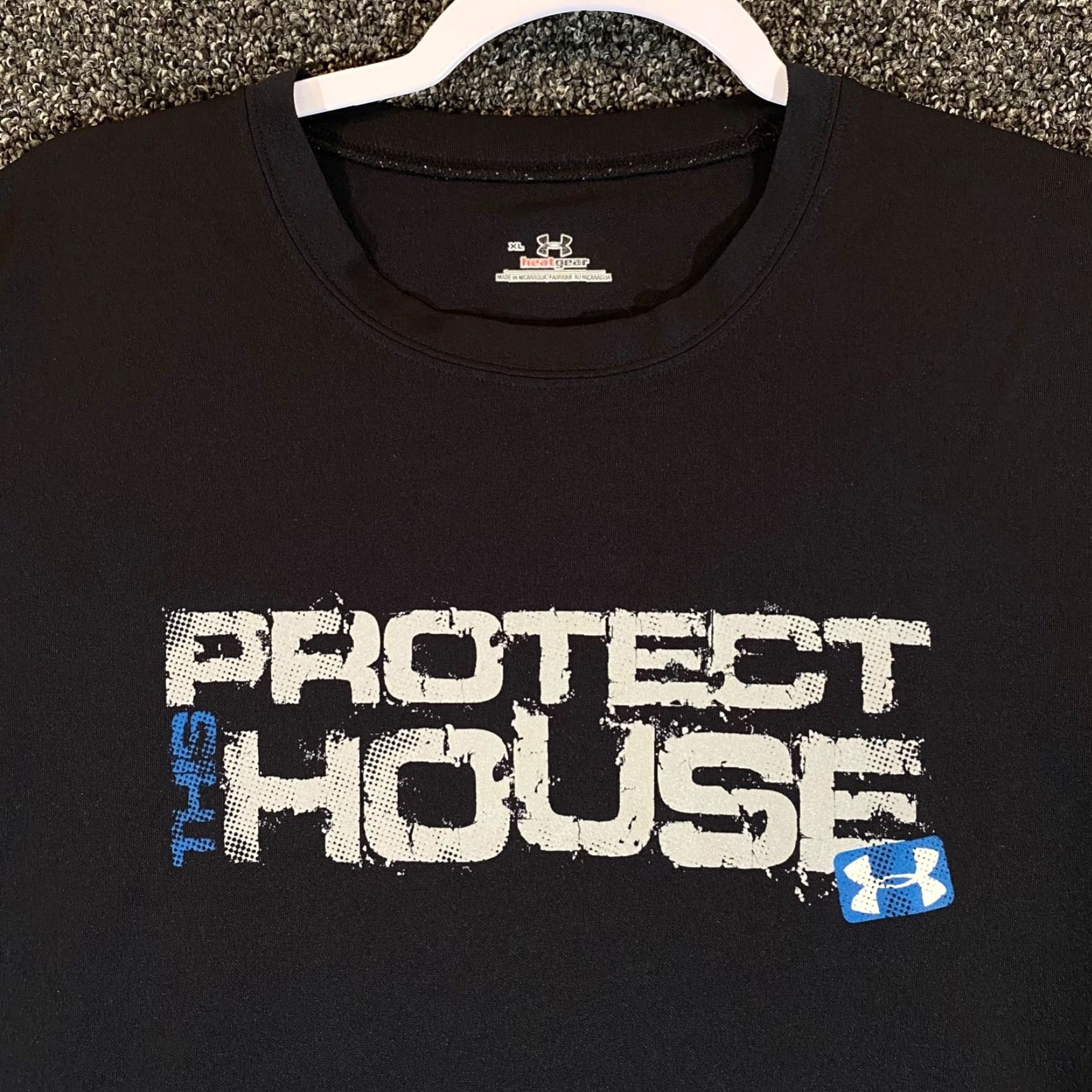 Under Armour Under Armour Shirt Mens XL Black HeatGear 'Protect This House' Short Sleeve T-Shirt Size US XL / EU 56 / 4 - 2 Thumbnail
