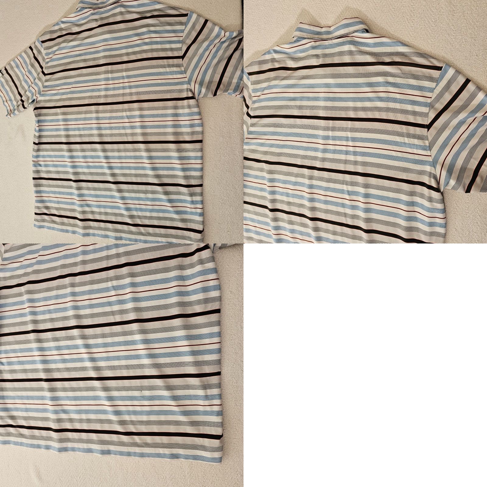 Nike Nike Shirt Men's XL White Stripe Multicolor Dri-Fit Performance Polo Golf Size US XL / EU 56 / 4 - 8 Thumbnail