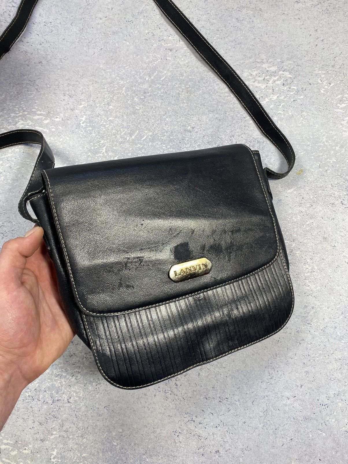 Lanvin Lanvin Paris Unisex Blue Bag Made in Italy Size ONE SIZE - 4 Thumbnail