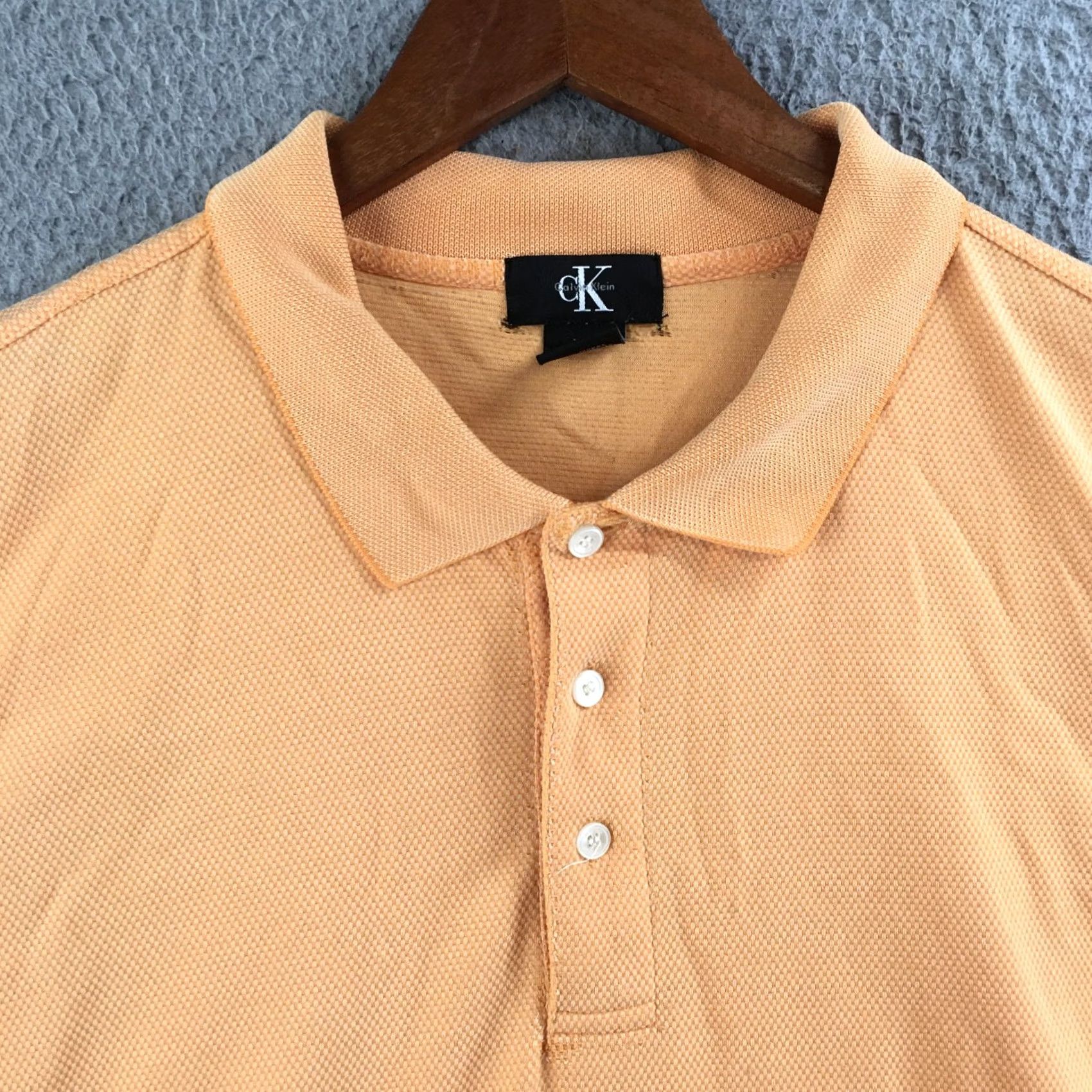 Calvin Klein Calvin Klein Shirt Mens XL Orange Polo Short Sleeve Pullover Regular Fit Casual Size US XL / EU 56 / 4 - 3 Thumbnail