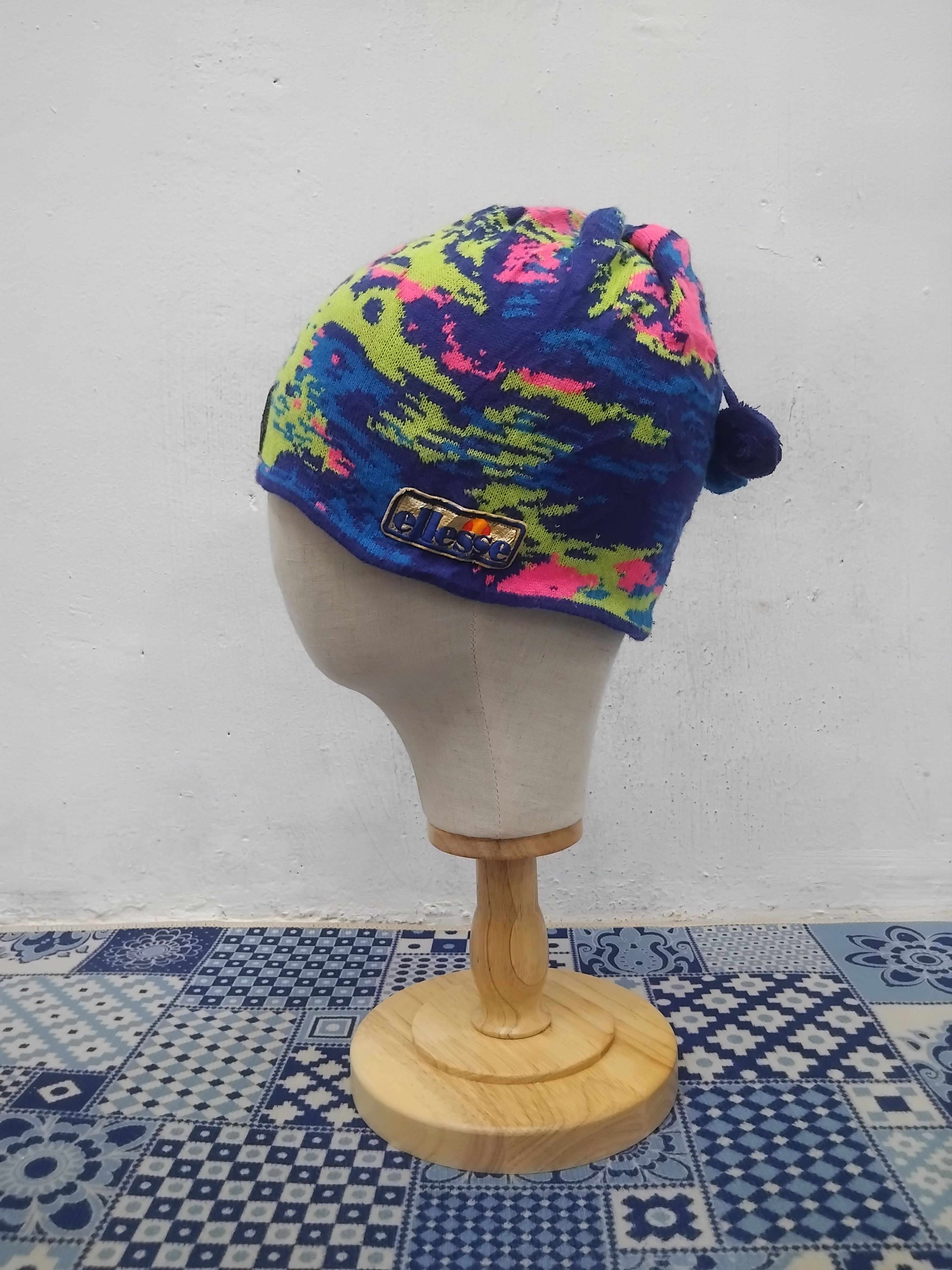 Japanese Brand 💥Vintage Ellesse rainbow beanie hat Size ONE SIZE - 6 Thumbnail