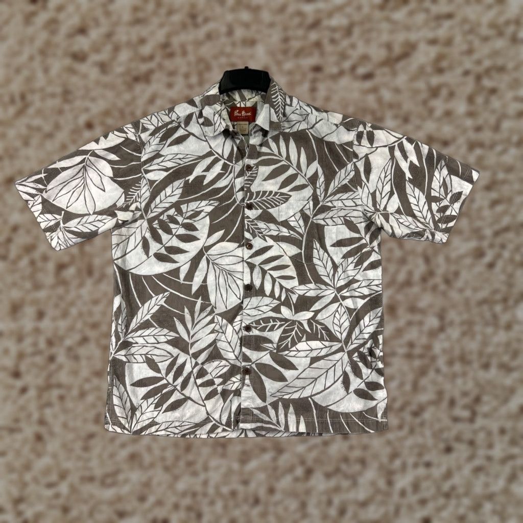Vintage Pau Hana Hawaiian Shirt Adult Large Brown Floral Cotton Short Sleeve Button Up Mens Size US L / EU 52-54 / 3 - 1 Thumbnail