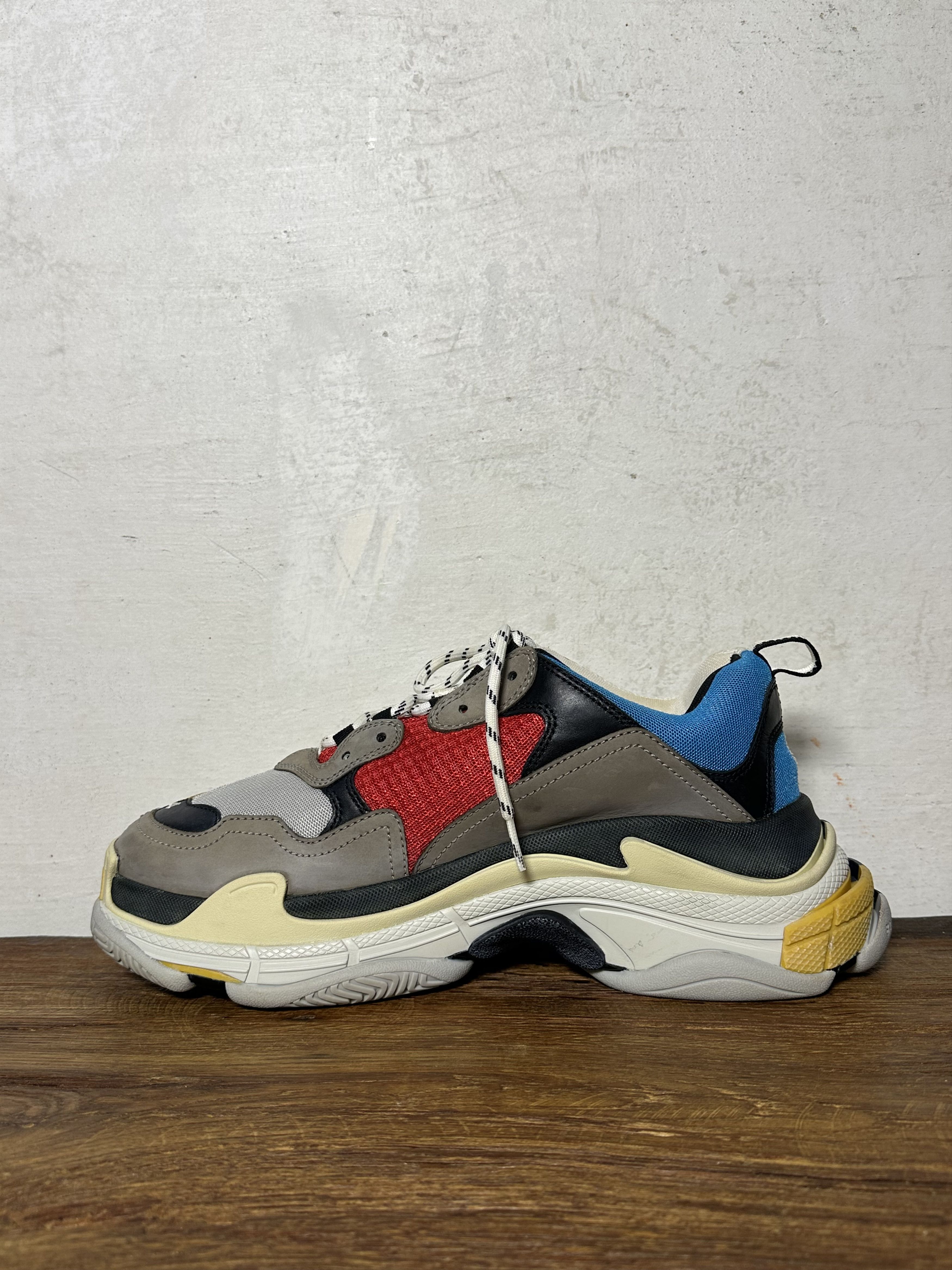 Balenciaga Balenciaga Triple S Split White Light Grey Yellow Size US 11 / EU 44 - 3 Thumbnail