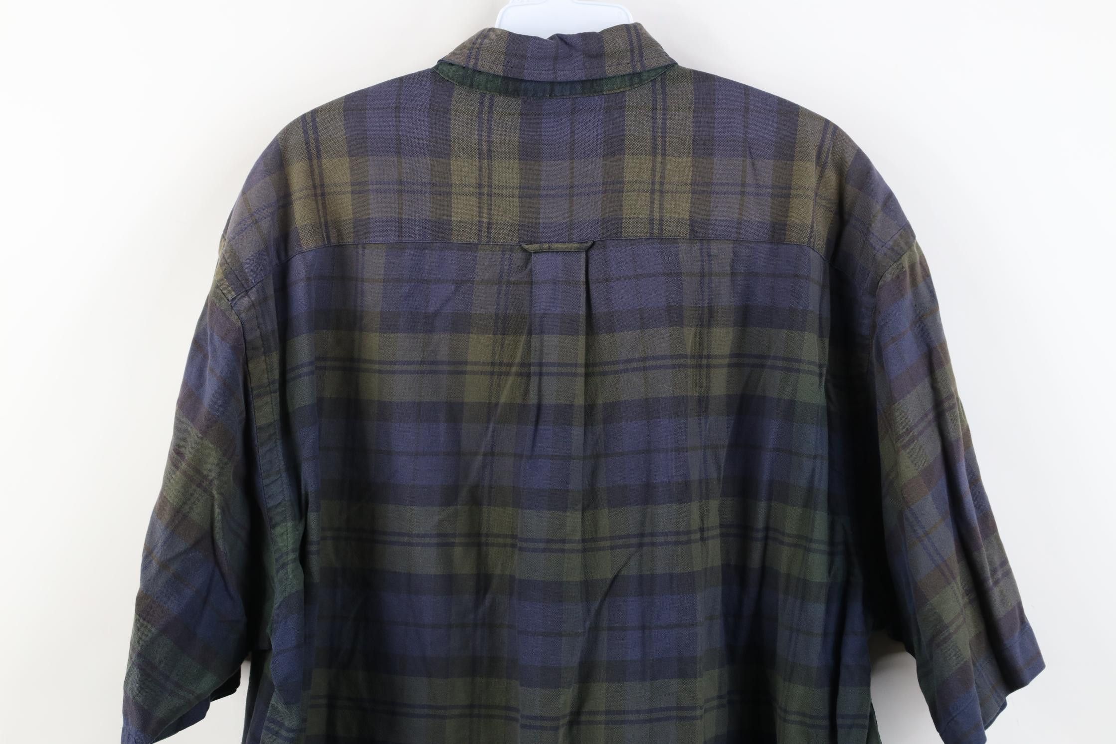 Nautica Vintage 90s Nautica Short Sleeve Button Down Shirt Plaid Size US L / EU 52-54 / 3 - 10 Thumbnail