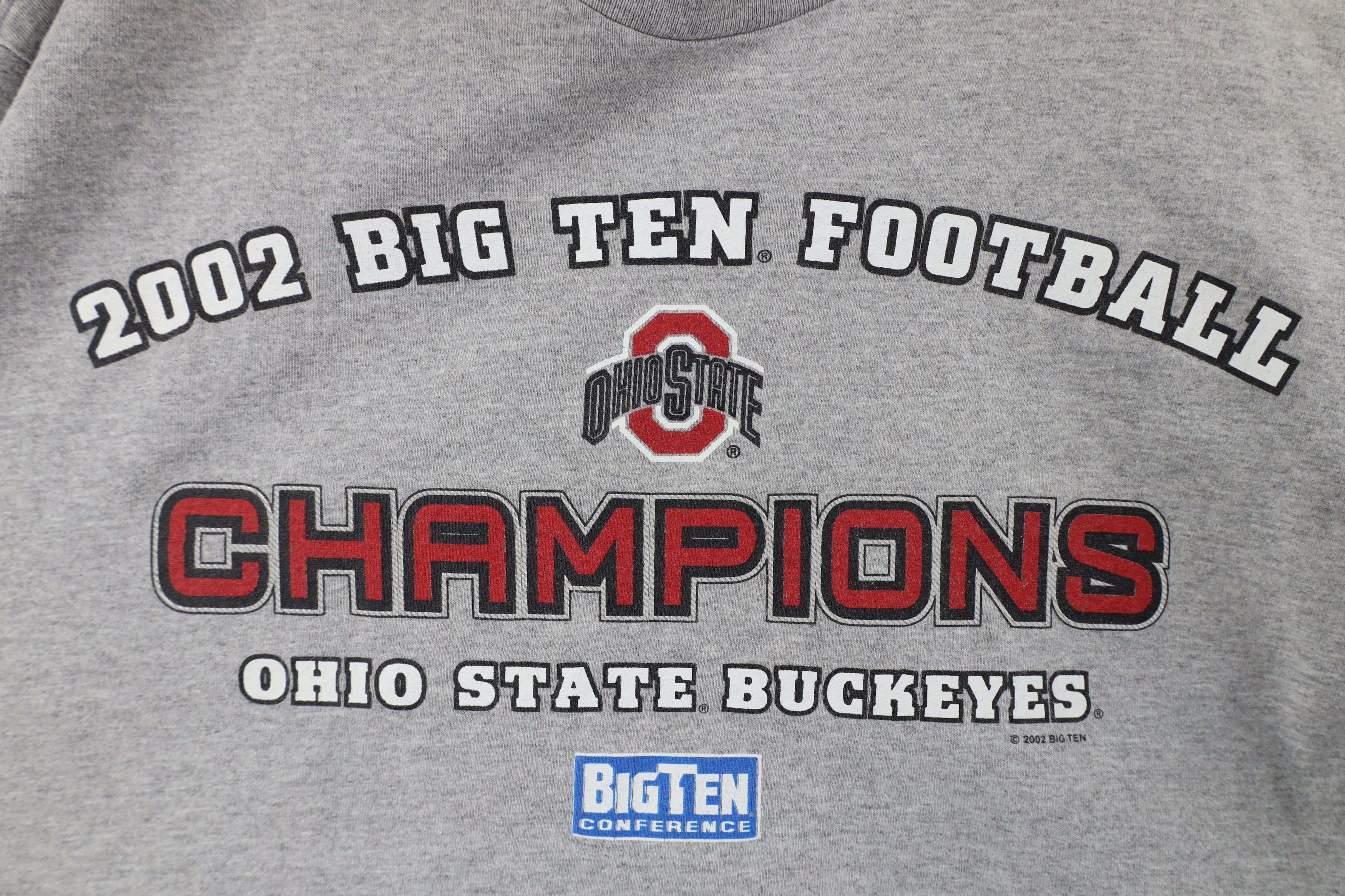 Vintage Vintage Y2K 2002 Ohio State University Football T-Shirt Gray Size US XL / EU 56 / 4 - 4 Thumbnail