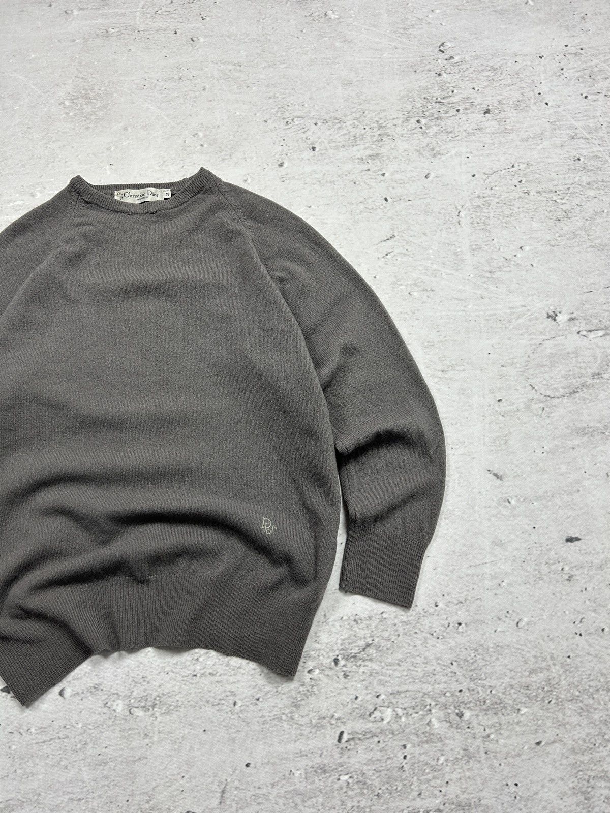 Dior 💥Vintage Christian Dior Wool Grey Sweater 90s Og Small Logo💥 Size US M / EU 48-50 / 2 - 3 Thumbnail