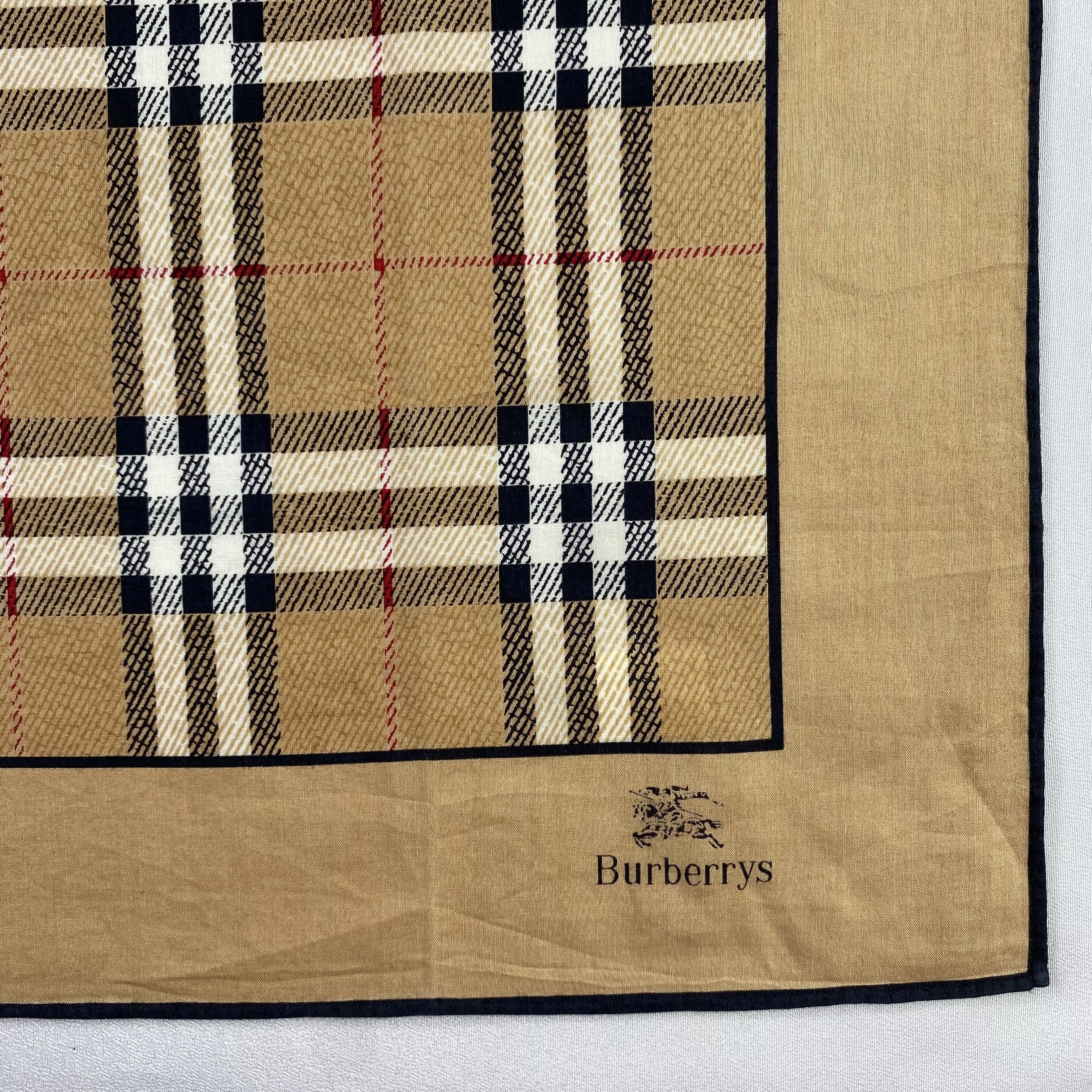 Burberry × Vintage Burberry Handkerchief / Neckerchief / Bandana-P1633 Size ONE SIZE - 3 Thumbnail