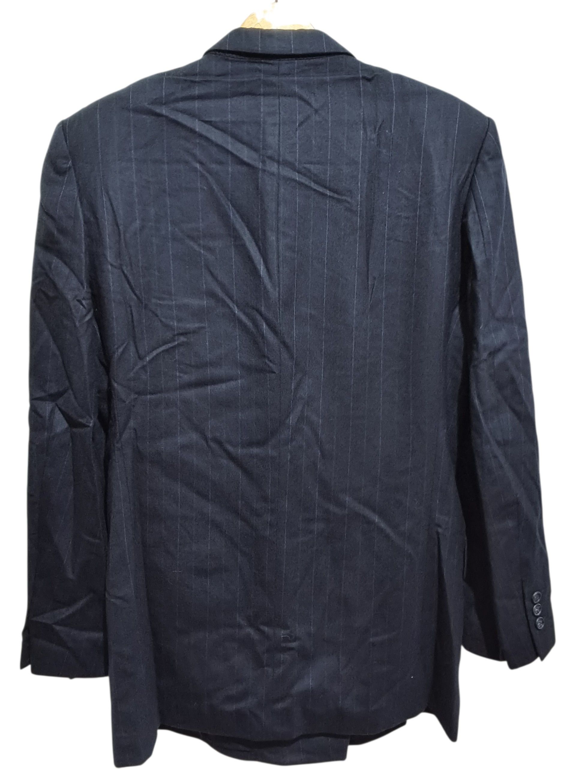 Yves Saint Laurent Vintage YSL Power Tailoring Double Breasted Pinstripe Size 50S - 2 Thumbnail